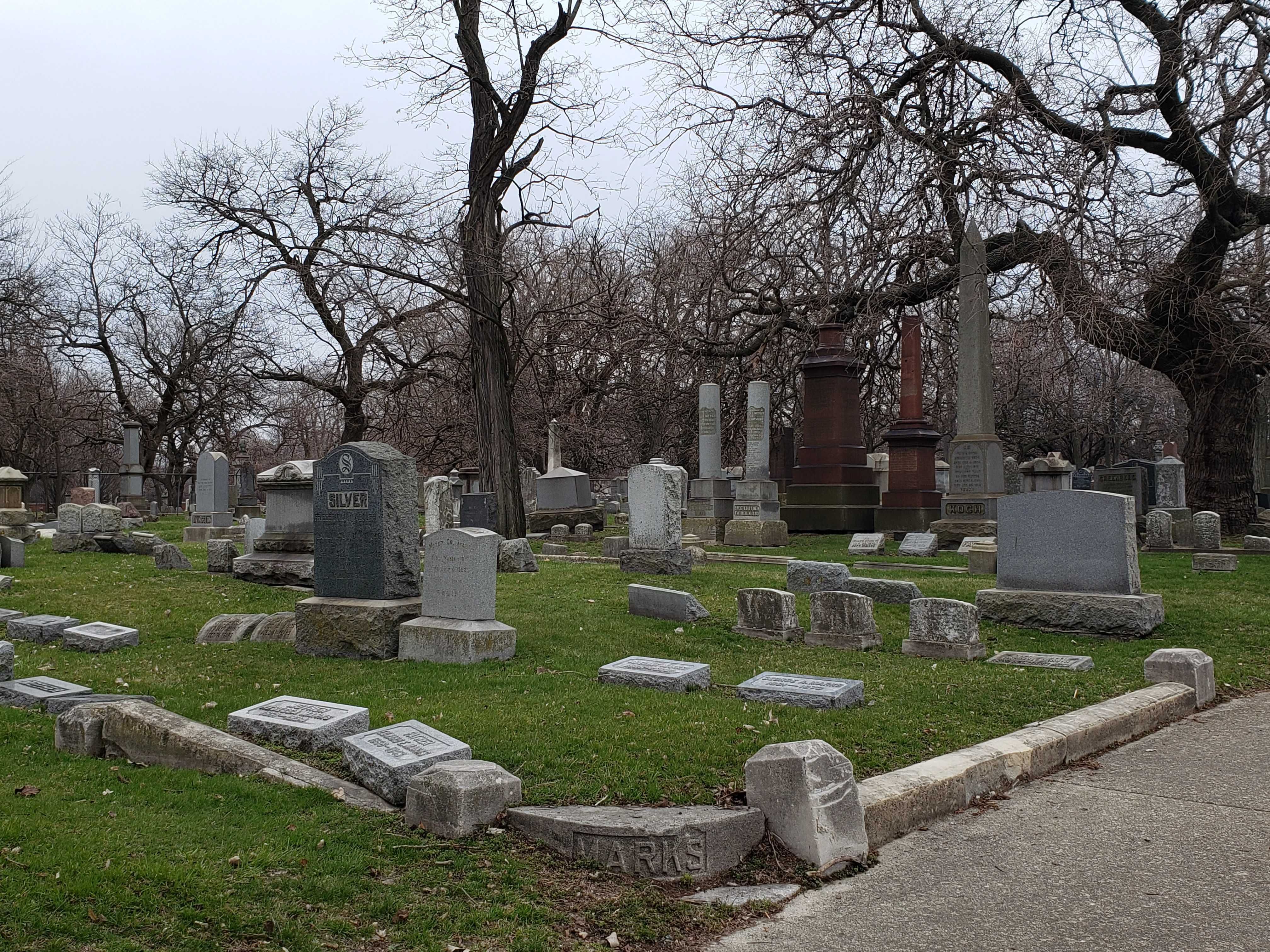 Photo of a cemetary. 