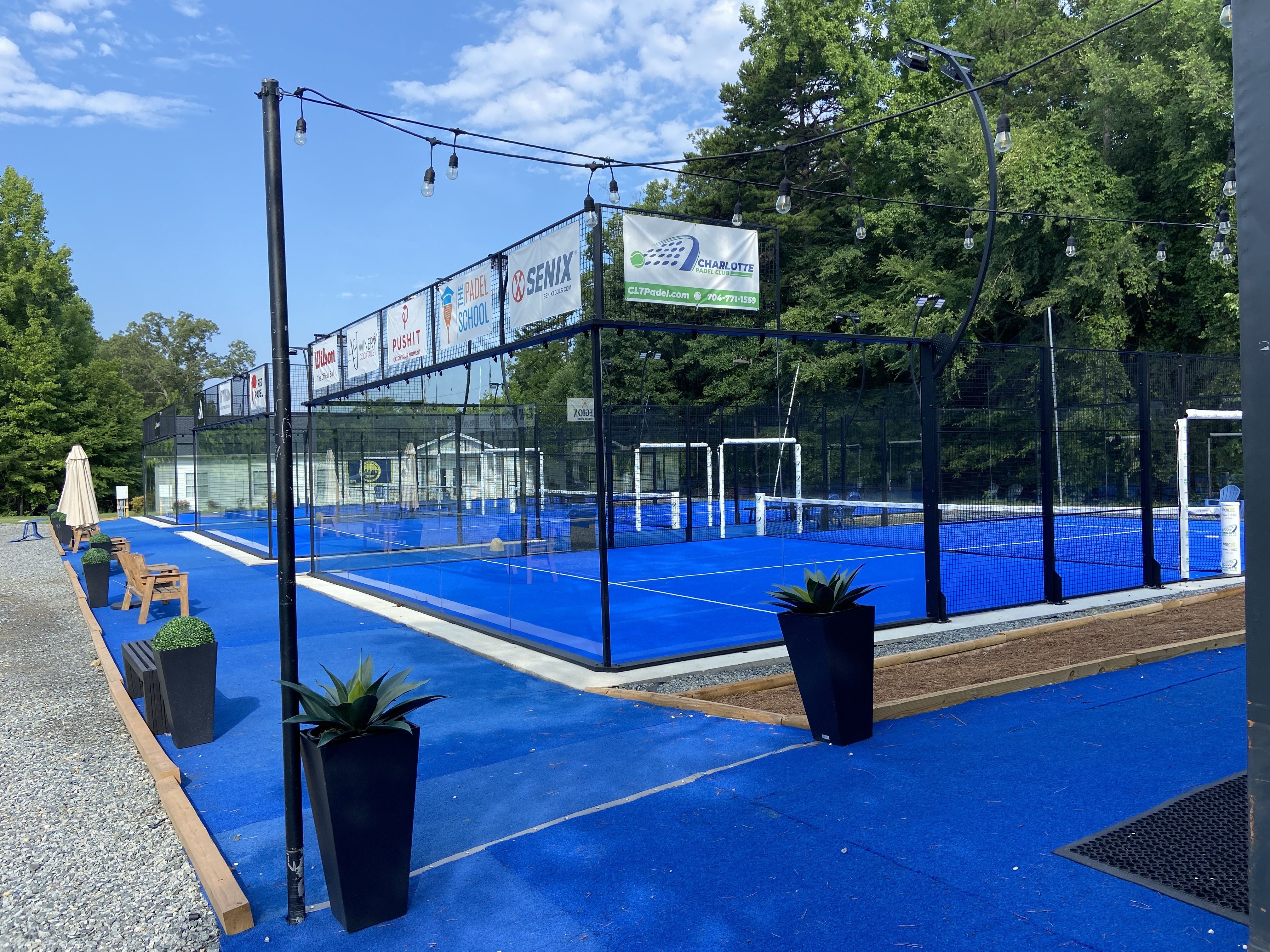 Padel courts.