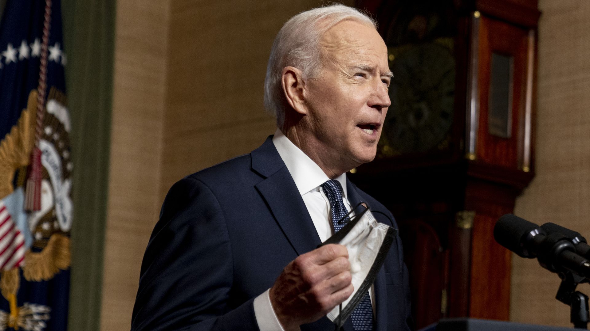 President Biden gives a speech about Afghanistan.