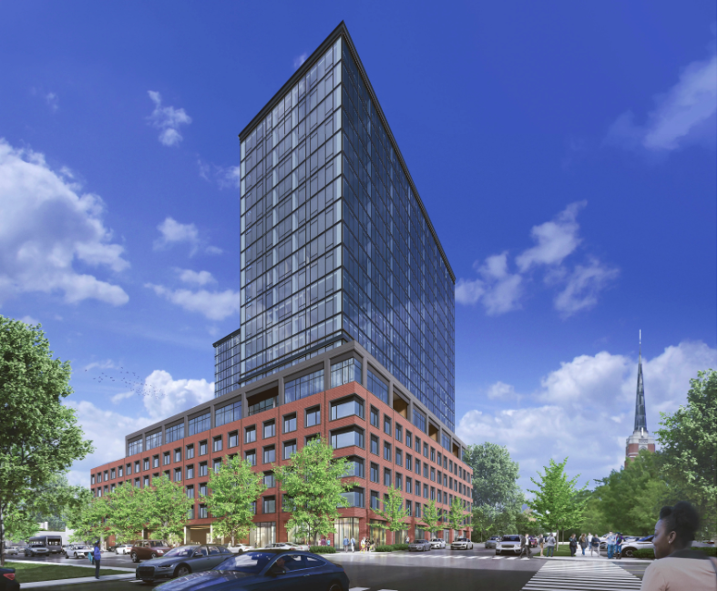 A rendering of the Kimpton Hotel