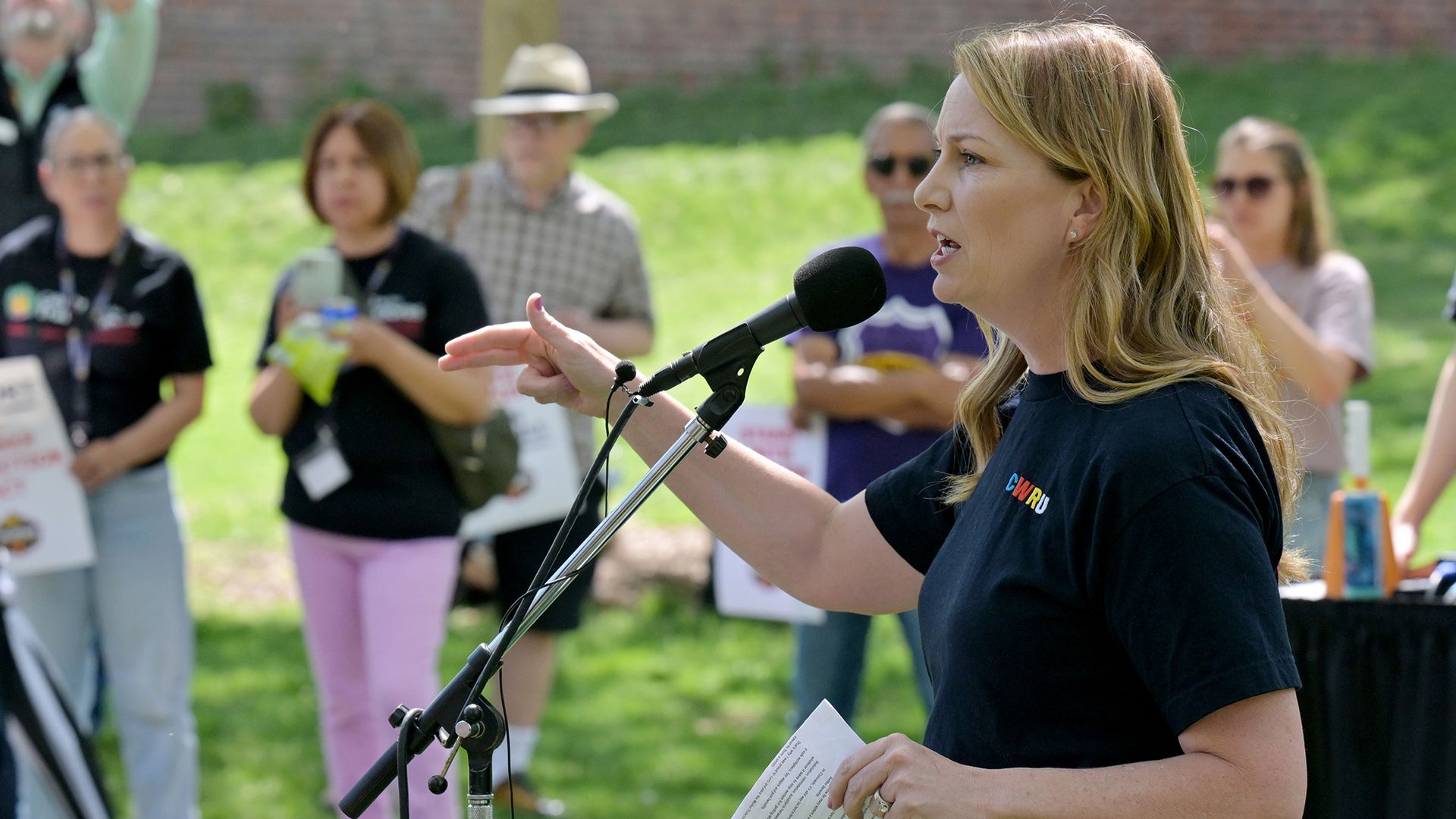 State Sen. Jessie Danielson speaks during a campaign gathering in 2025. Photo: RJ Sangosti/Denver Post via Getty Images