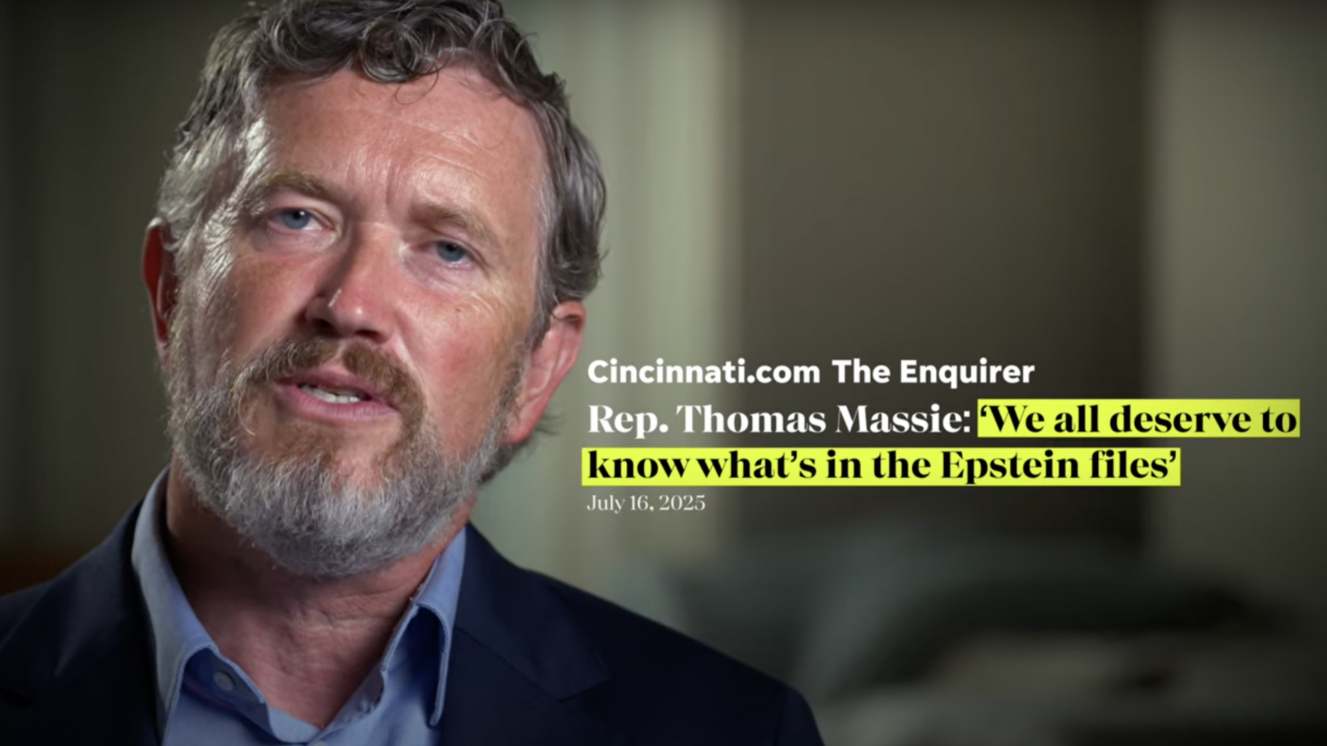 This is Thomas Massie