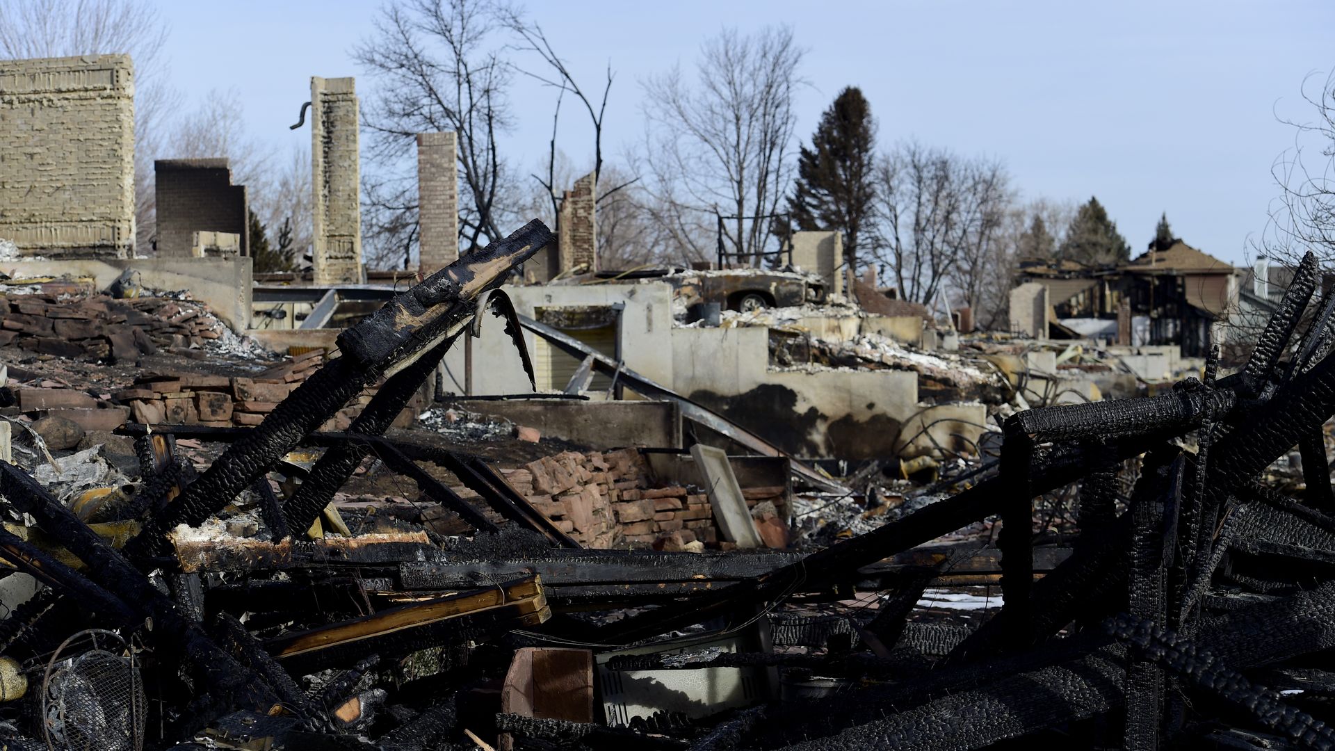 Homes destroyed by the Marshall Fire in Superior. Photo: Matthew Jonas/Boulder Daily Camera via Getty Images
