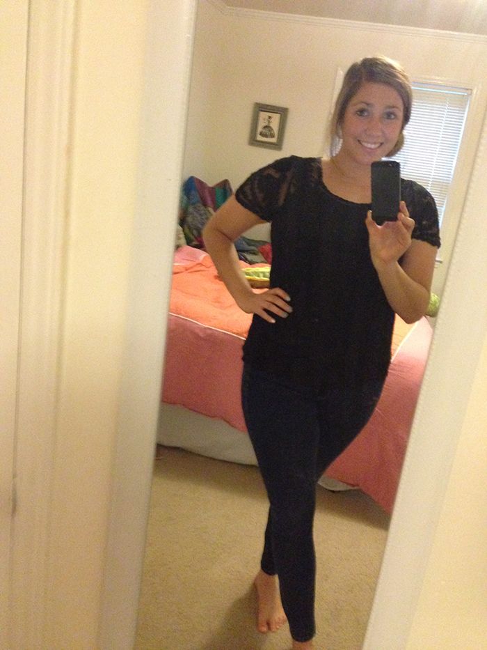 mary gross stitch fix black top