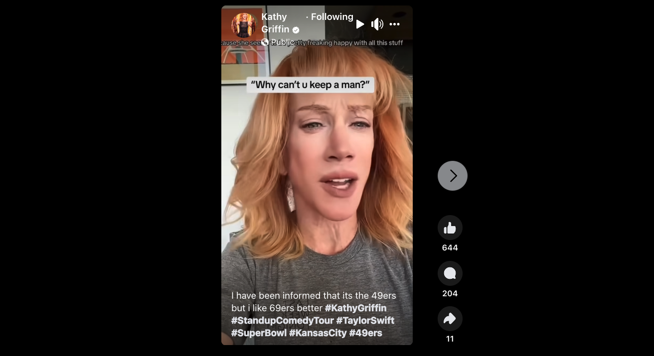 A photo of Kathy Griffin