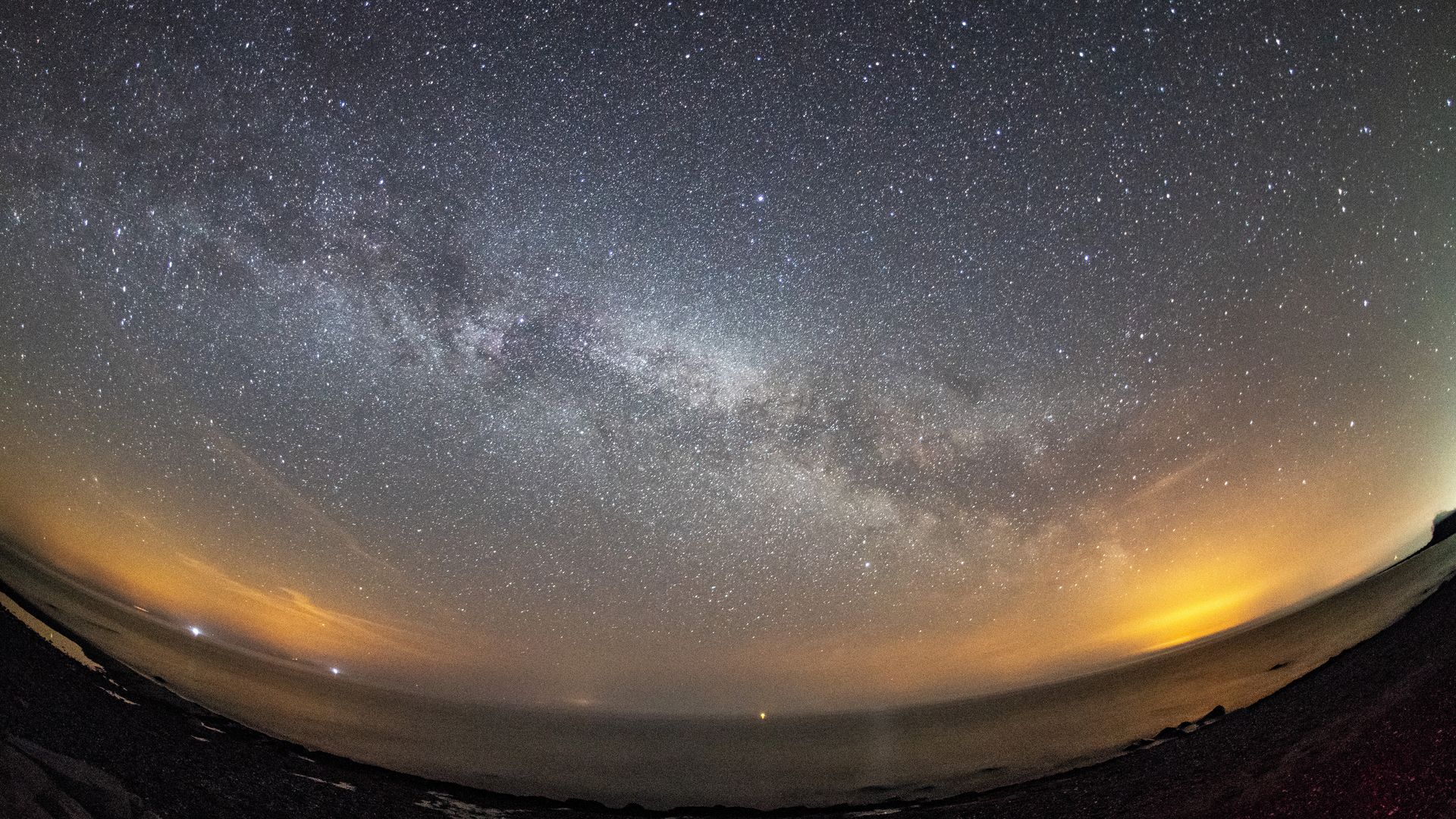A view of the Lyrid meteor shower from the Earth's atmosphere.