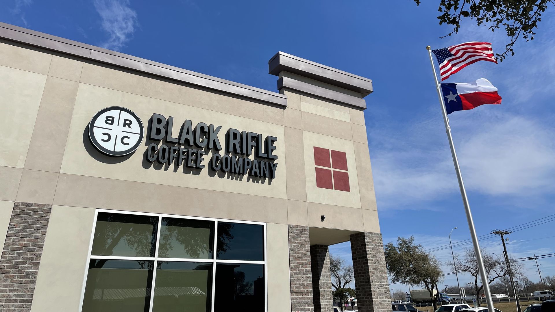 A Black Rifle Coffee location in Plano