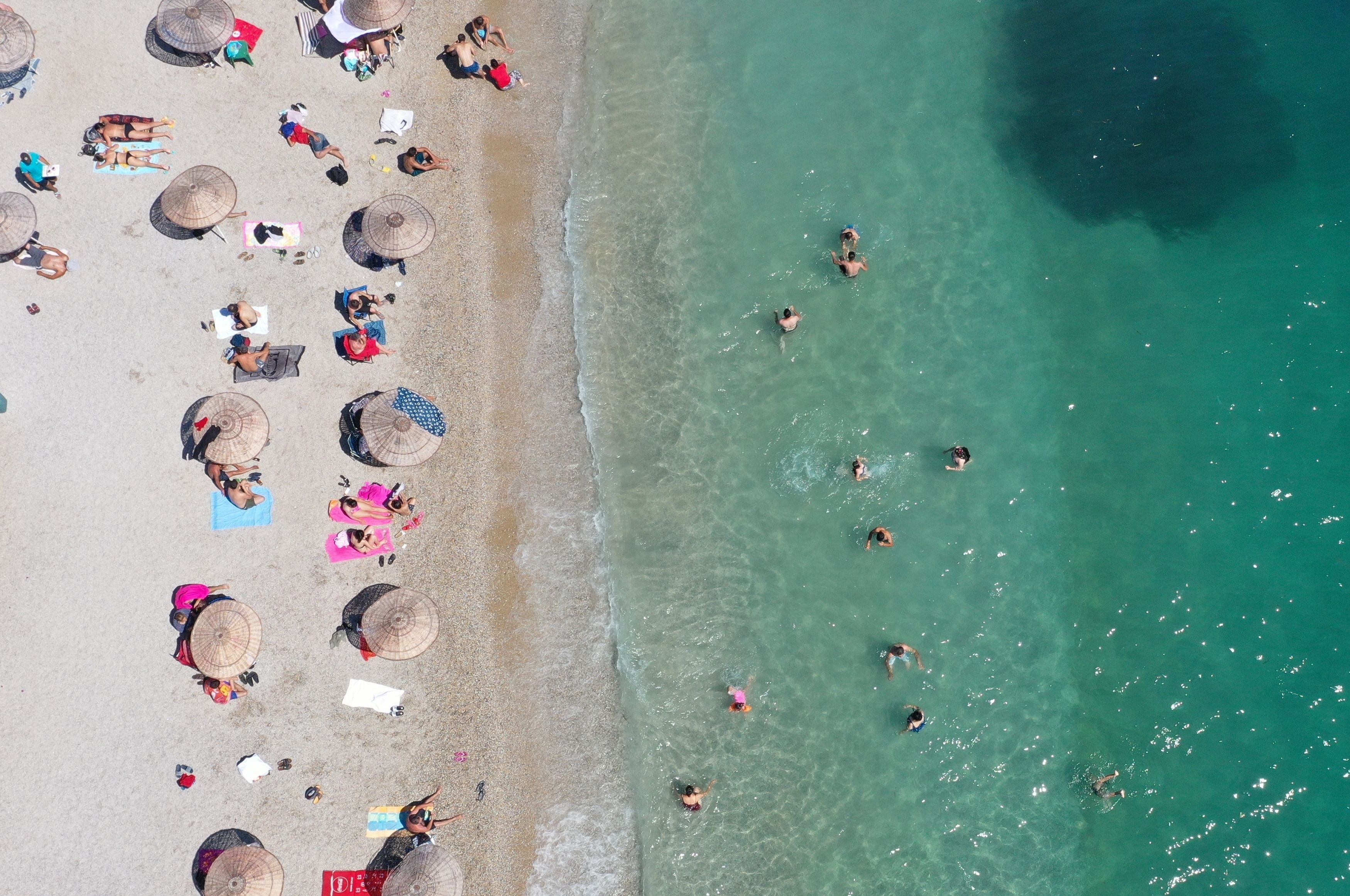 A view of a beach in Bodrum