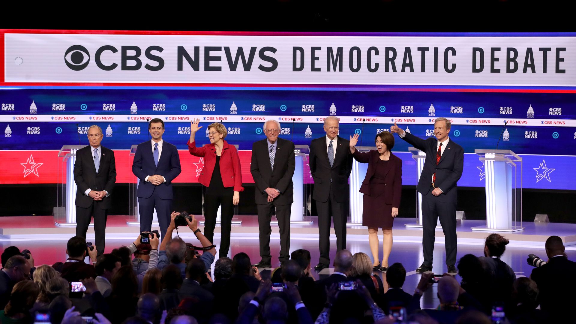 2020 Democratic debate stage in South Carolina