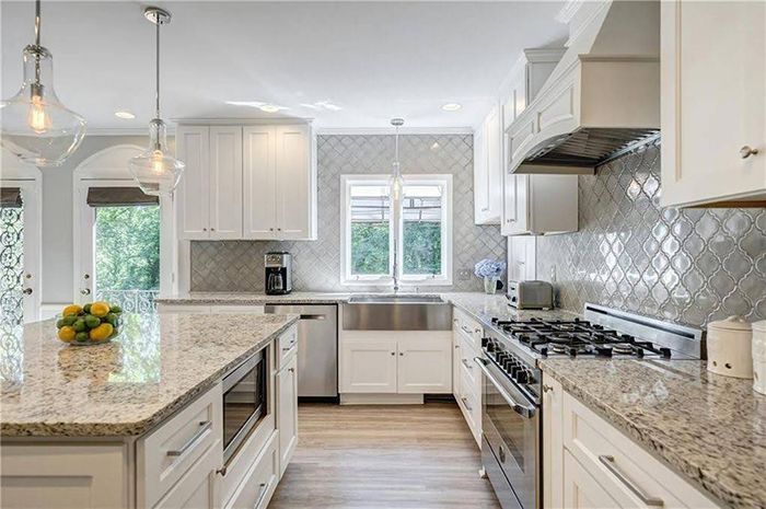 Hickory mediterranean renovation kitchen