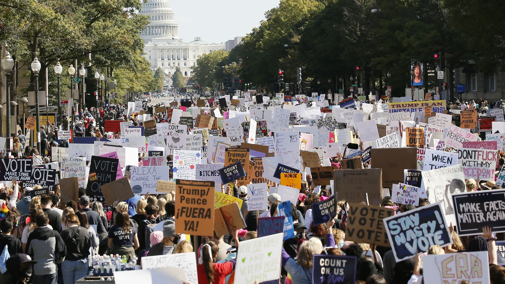 The march on washington in dc.