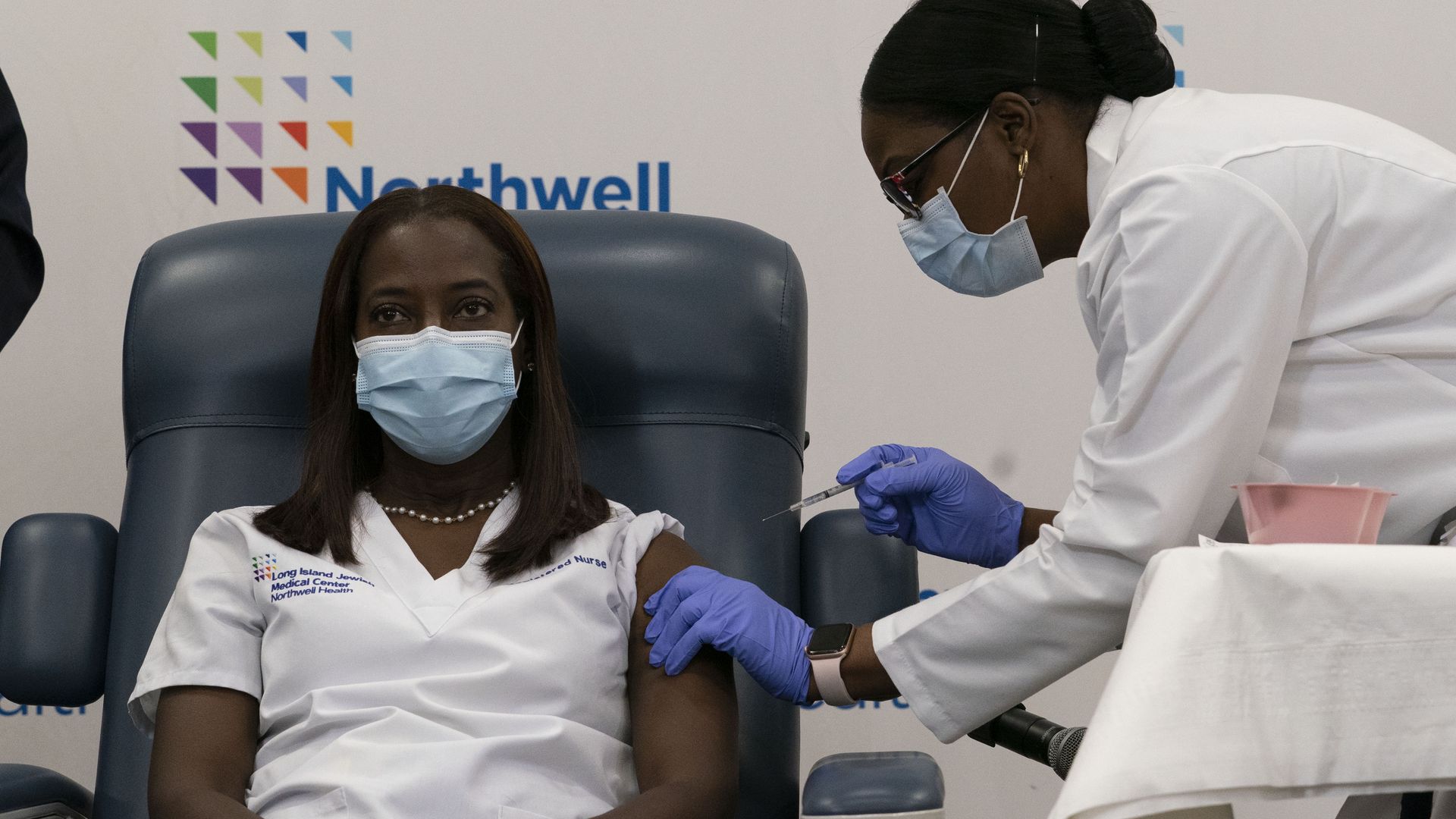 The first covid vaccination.