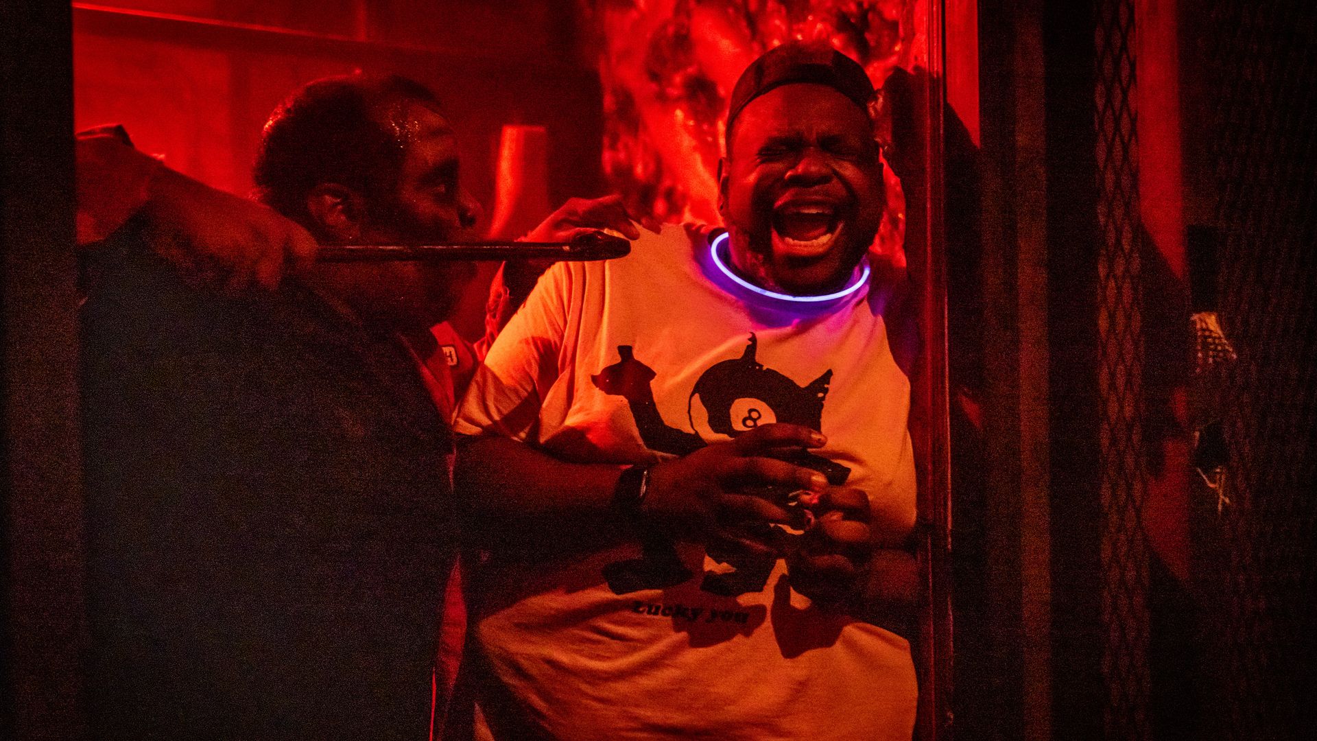 A scared visitor to Eastern State Penitentiary in Philadelphia