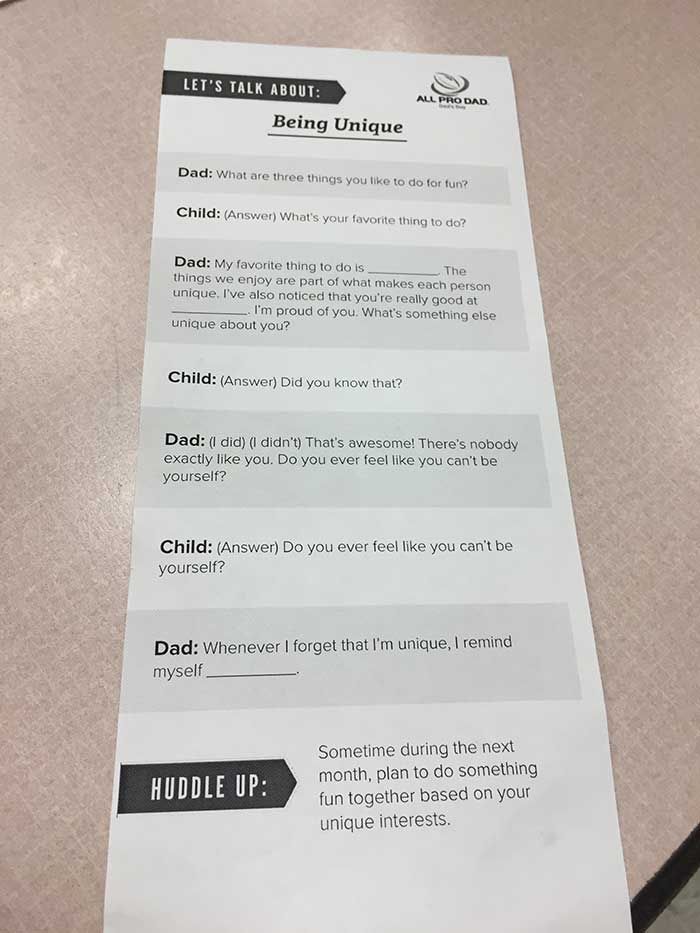being-unique-all-pro-dad