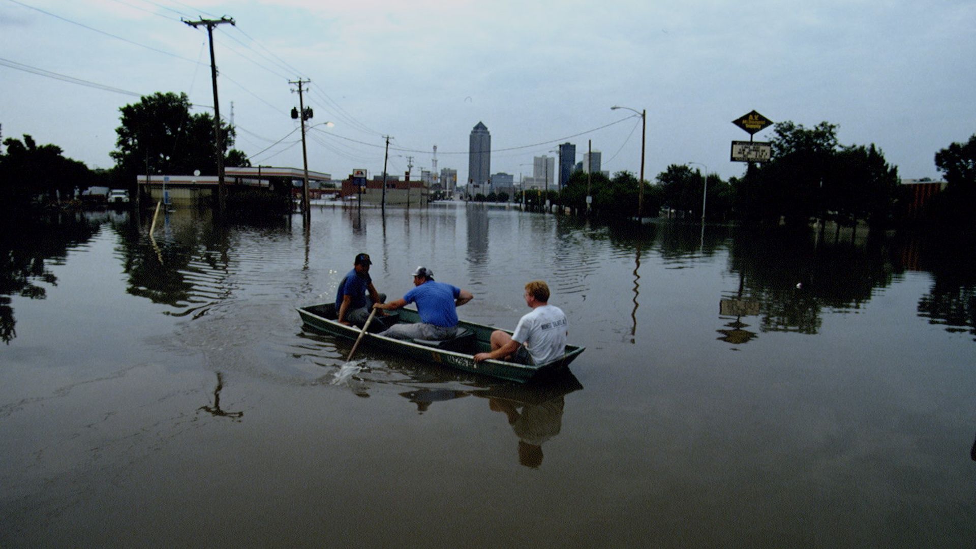 A photo of a flood.