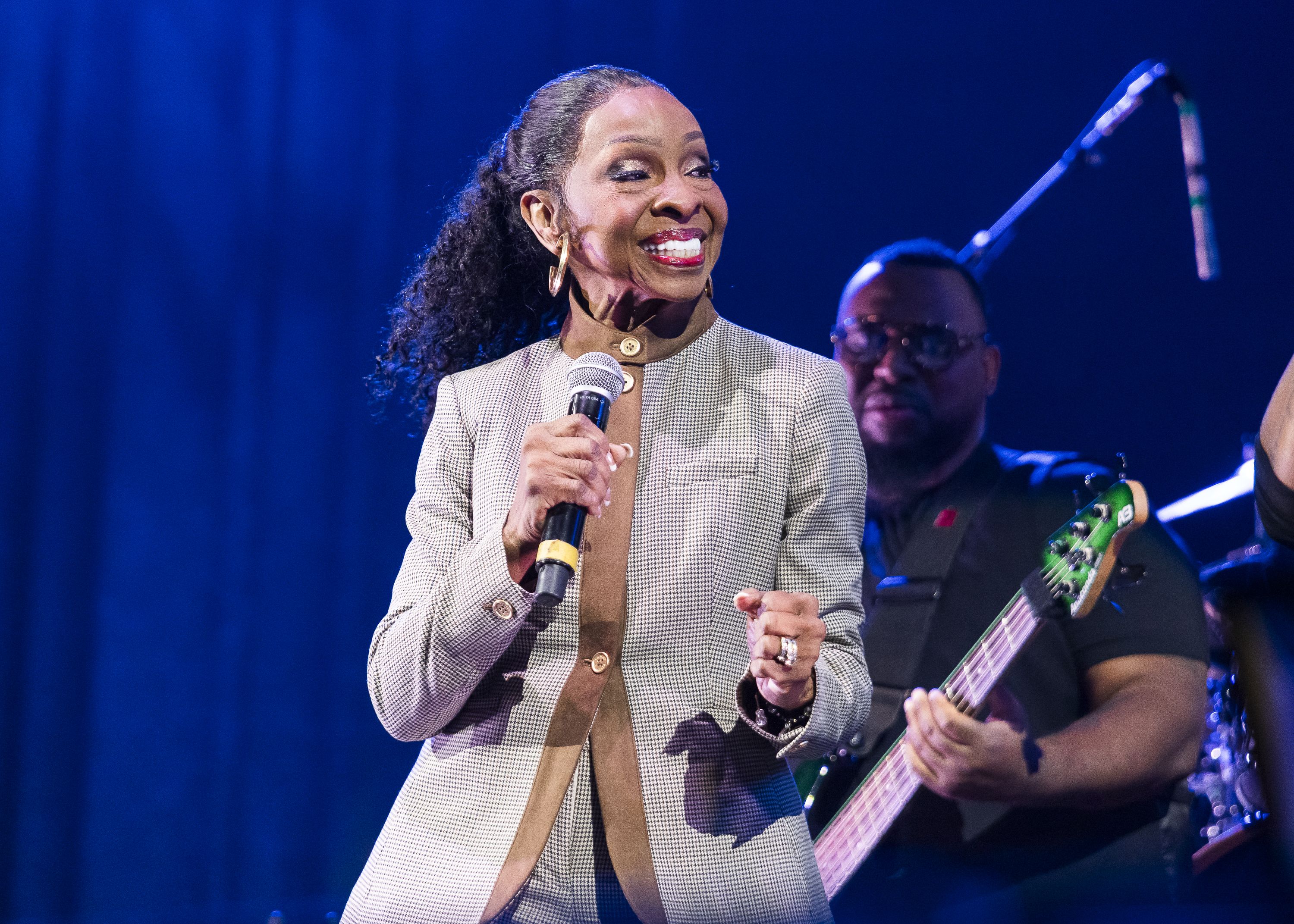 Gladys Knight performs during "The Queens" Tour at Little Caesars Arena on September 28, 2025 in Detroit, Michigan.