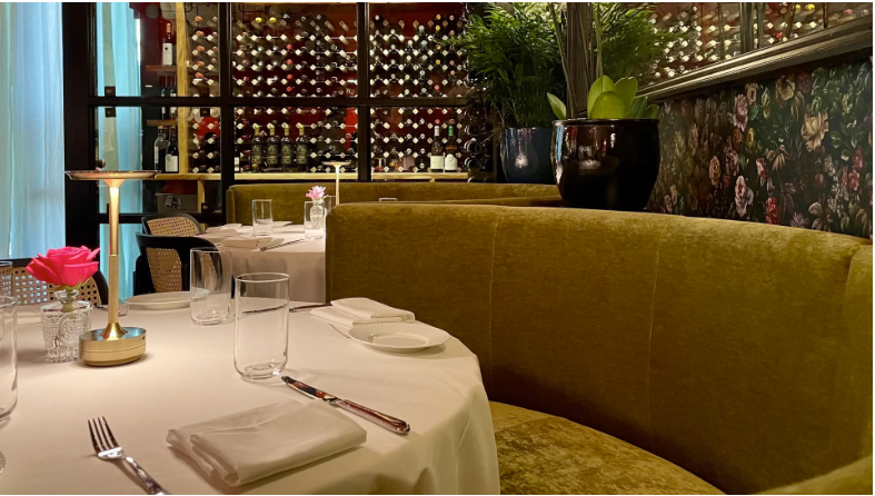 A booth at East End Bistrot