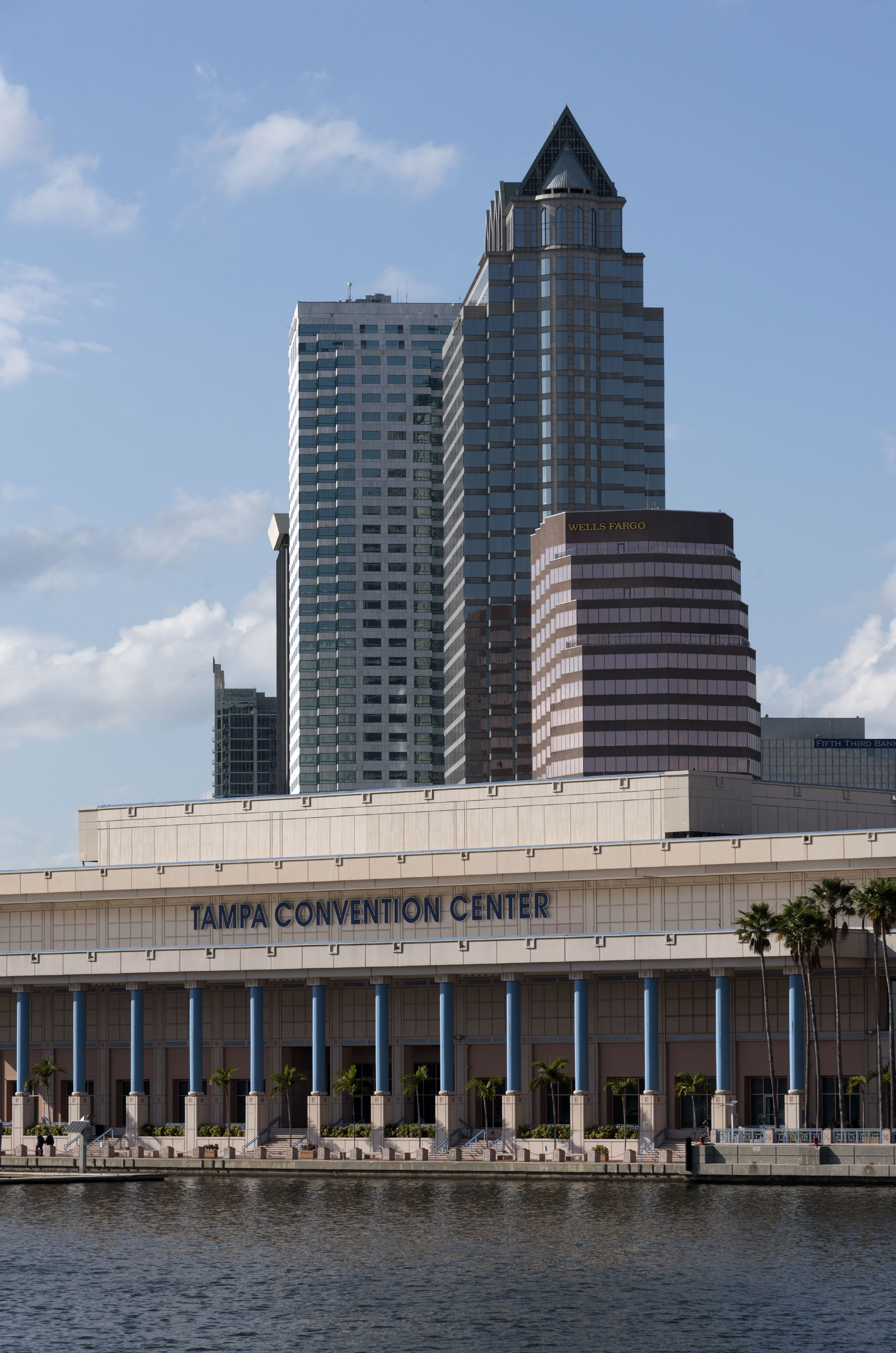 Exterior view of the Tampa Convention Center