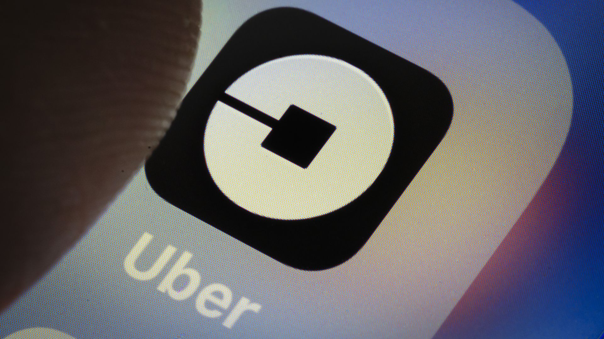 Photo of Uber mobile app icon close-up. 