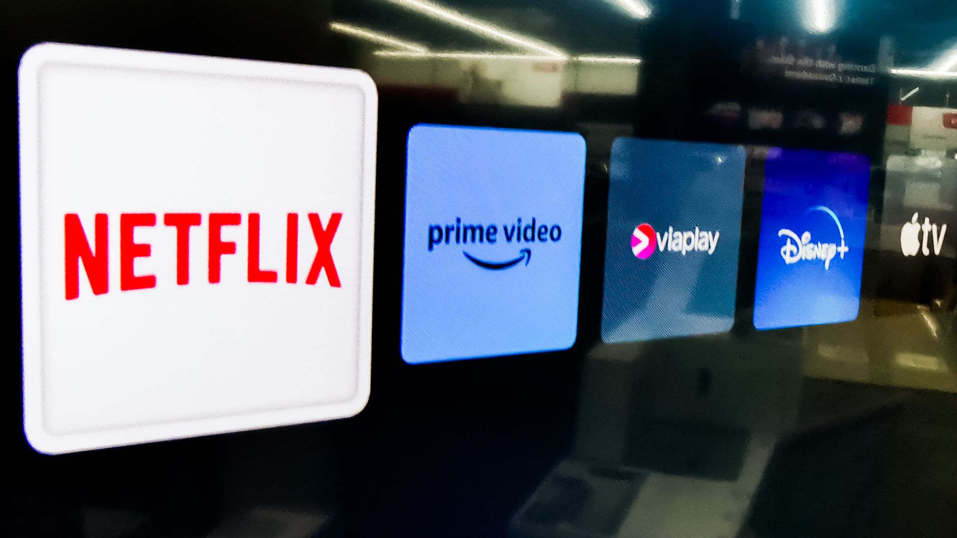 Streaming platform logos. Photo: Beata Zawrzel/NurPhoto via Getty Images