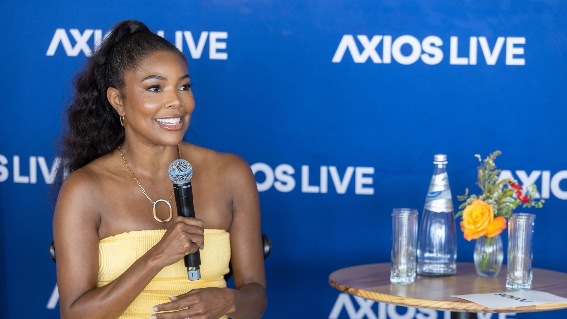 Gabrielle Union at the Axios Live event