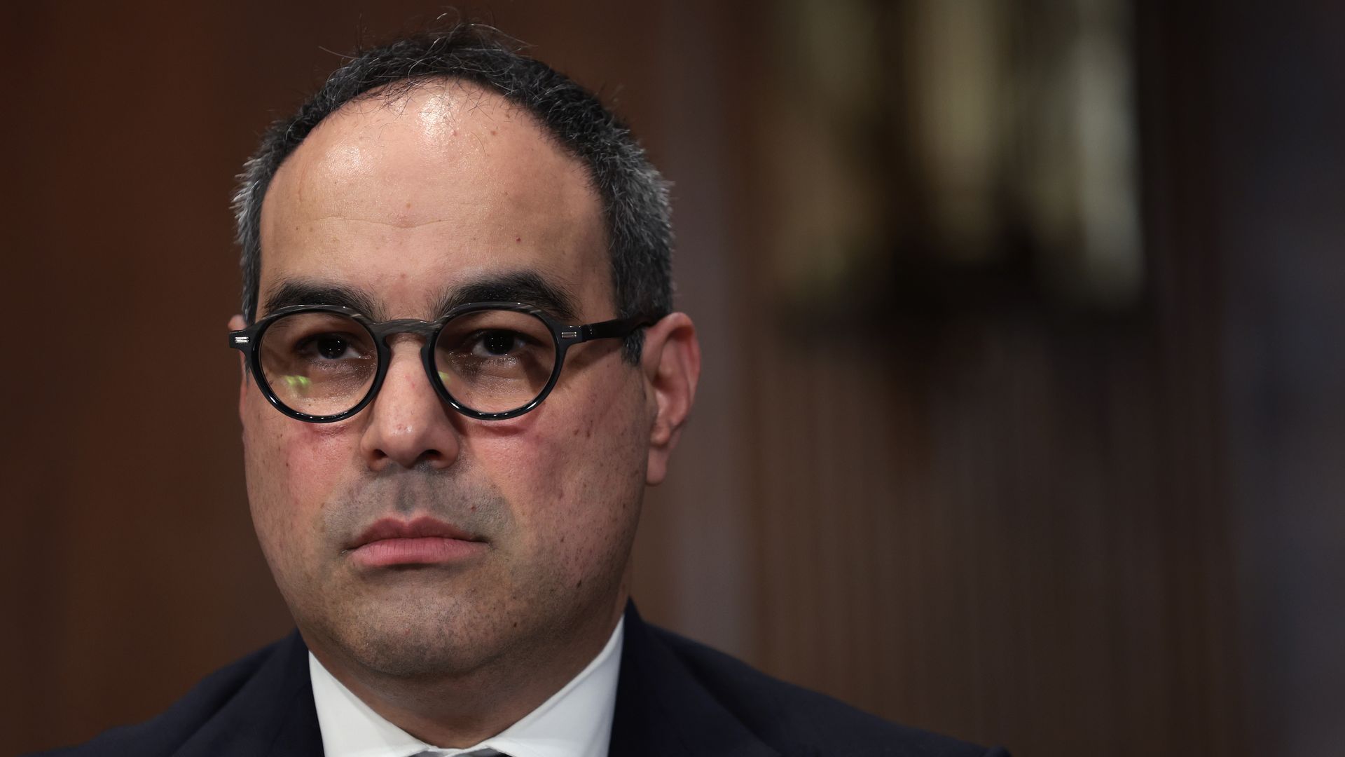 Jonathan Kanter at his confirmation hearing to become the head of the DOJ's antitrust division.