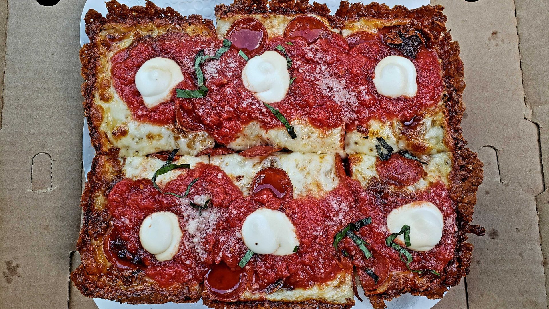 Photo of a piece of pizza