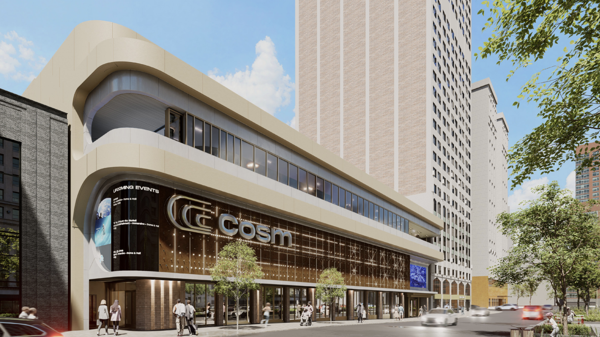 A rendering of Cosm Detroit.