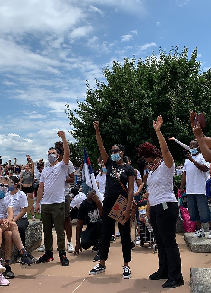 2020 George Floyd Protests First Ward Park, Sunday May 31, 2020
