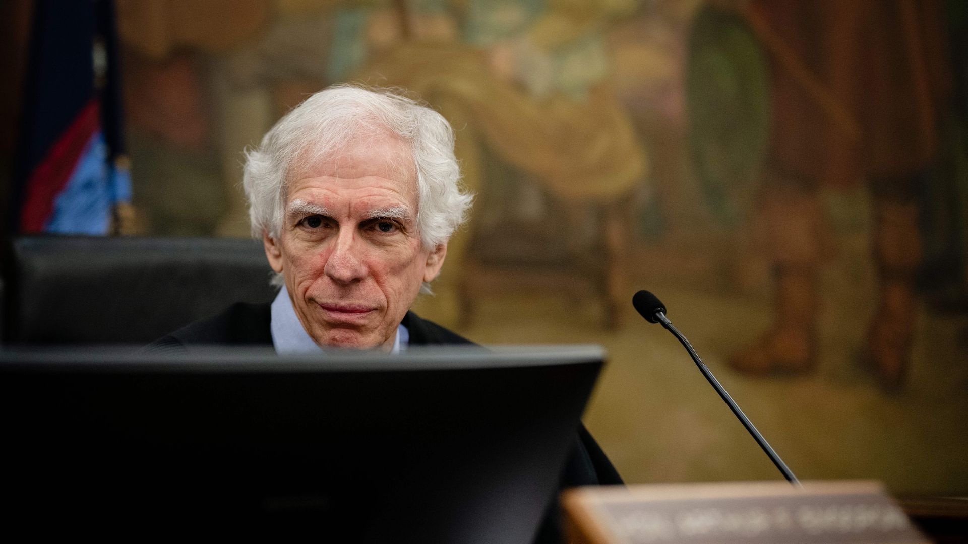 Justice Arthur Engoron presides over the civil fraud trial of the Trump Organization at the New York State Supreme Court in New York City on November 13, 2023