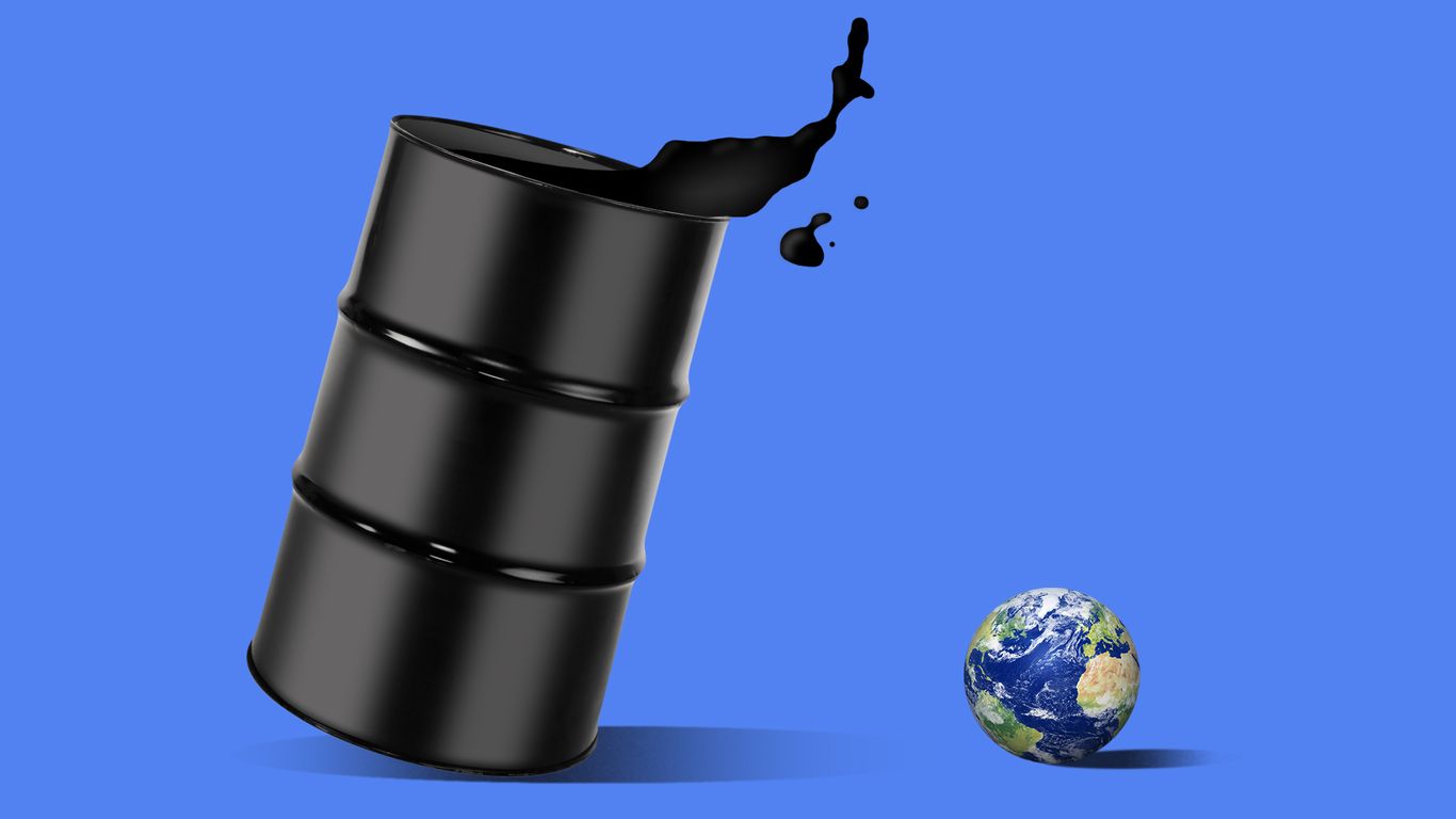 Oil prices plunge into negative territory in historic collapse