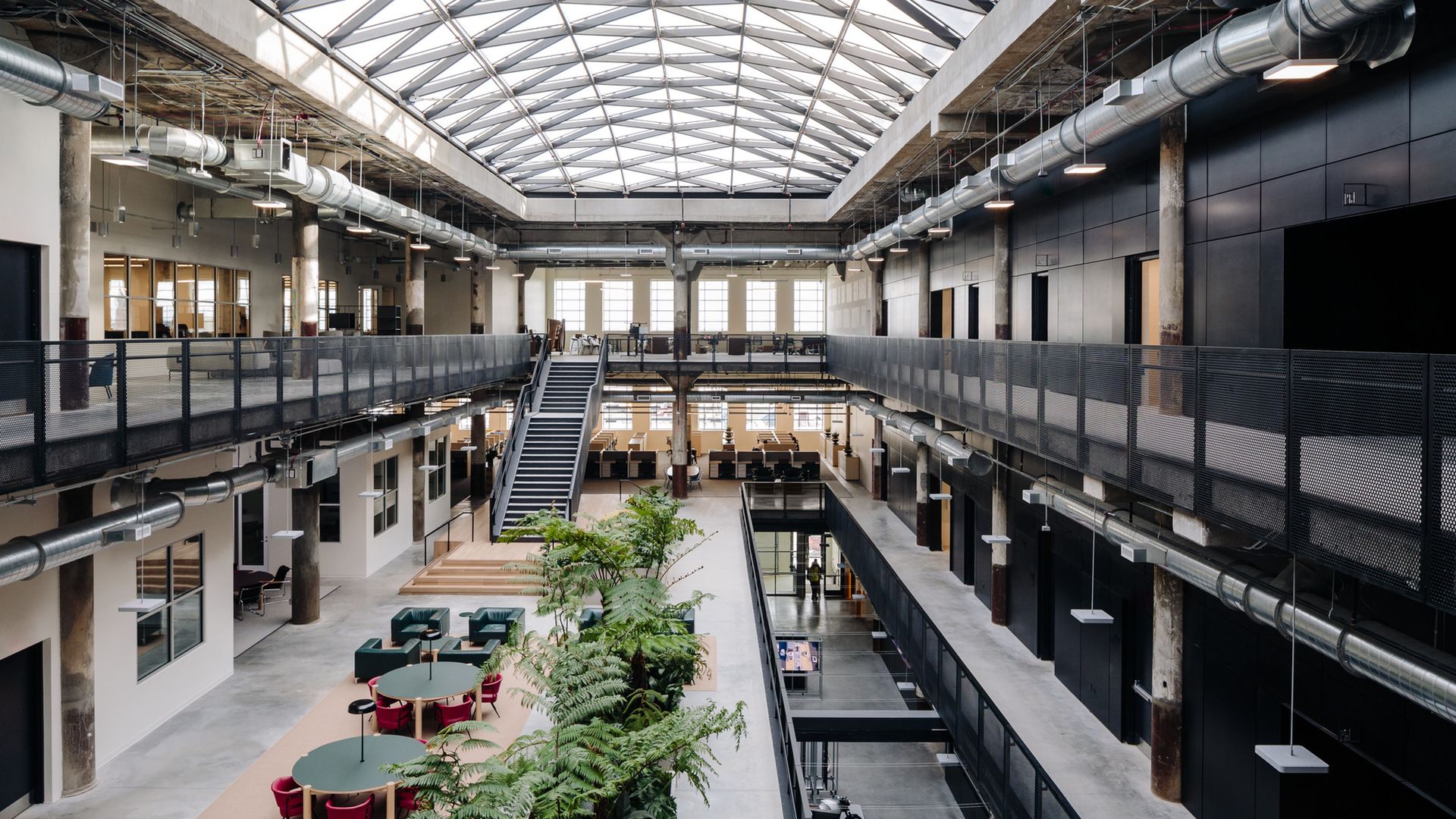 Interior of the restored Book Depository building