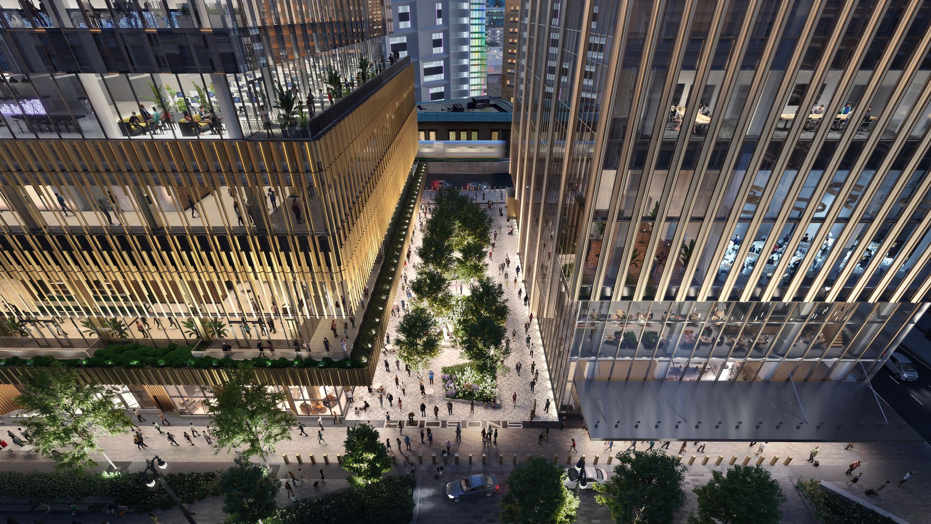 Rendering of Hudson's site development downtown