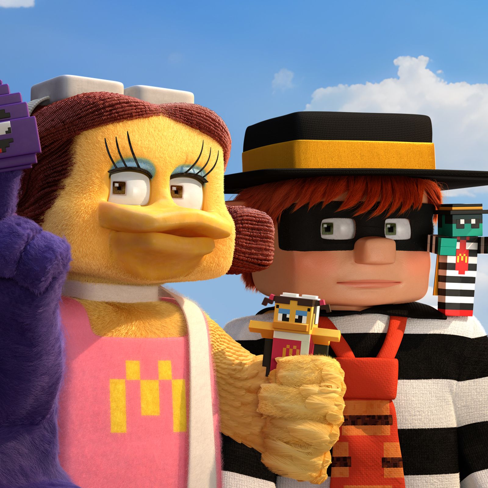 McDonald's プレイステーション エプロン ピポサル McDonald's Minecraft Movie Happy Meal for kids and adults coming