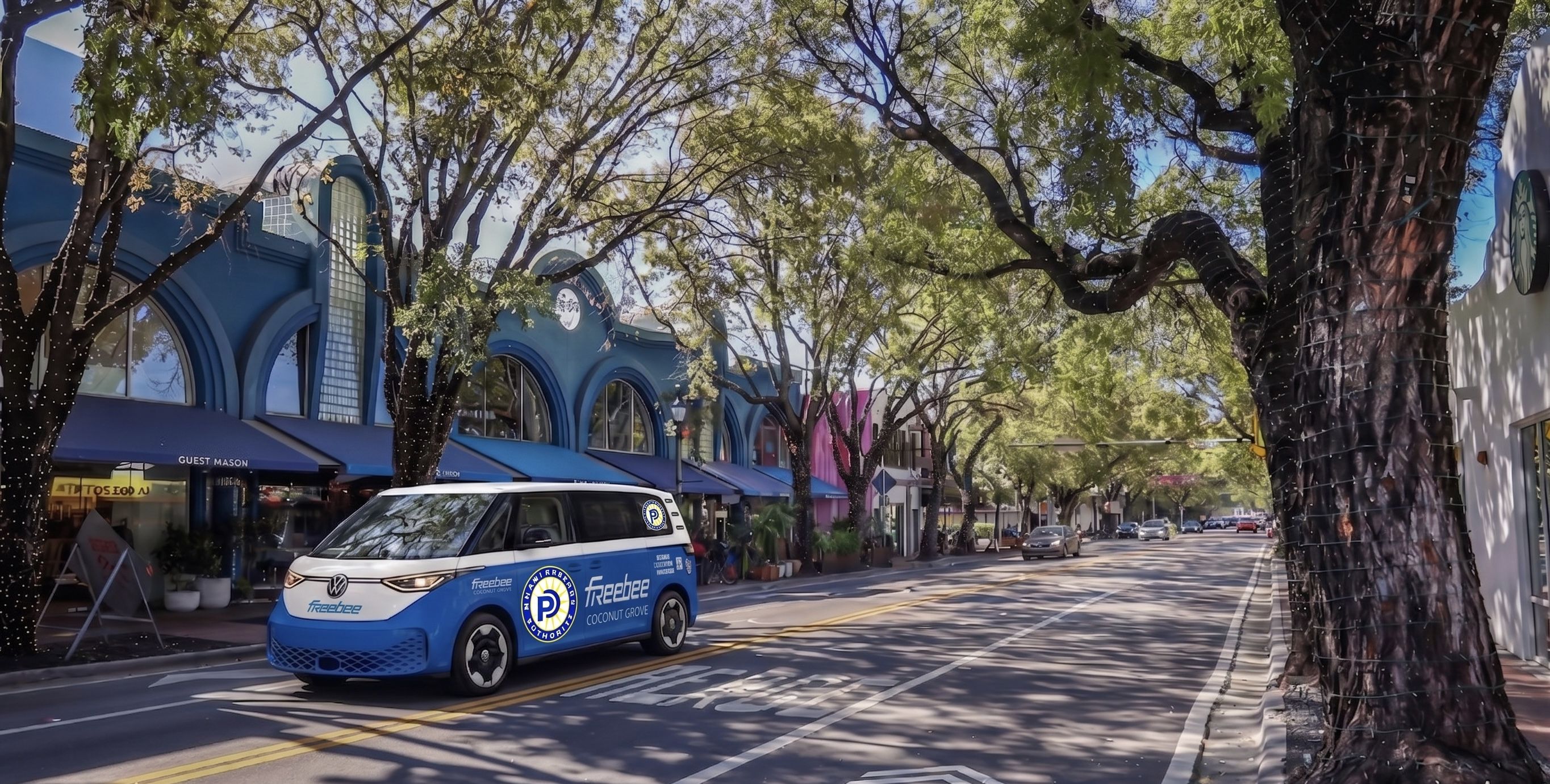 Freebee vehicle in Coconut Grove.