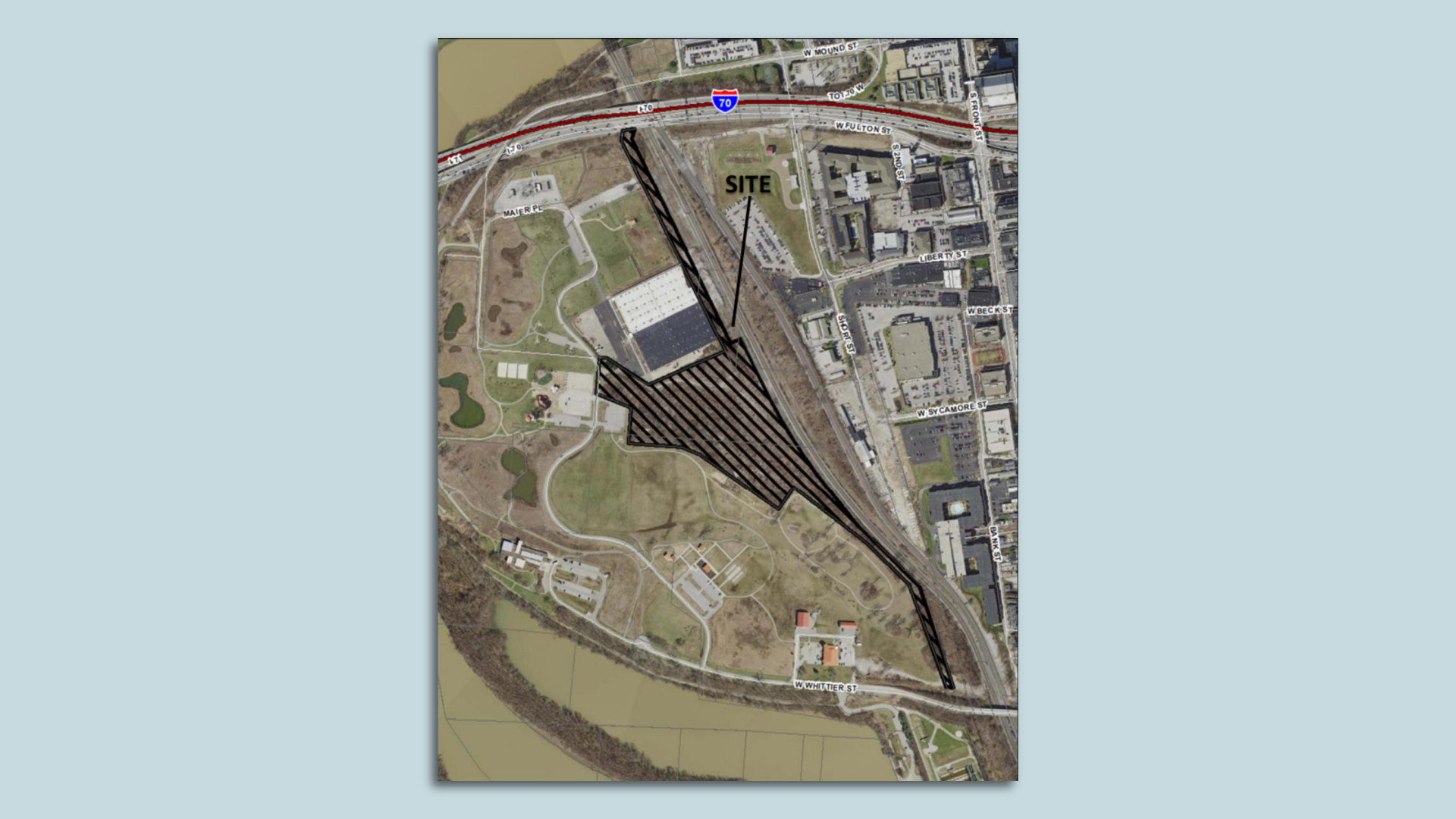 An overhead look at a new apartment complex development site plan.