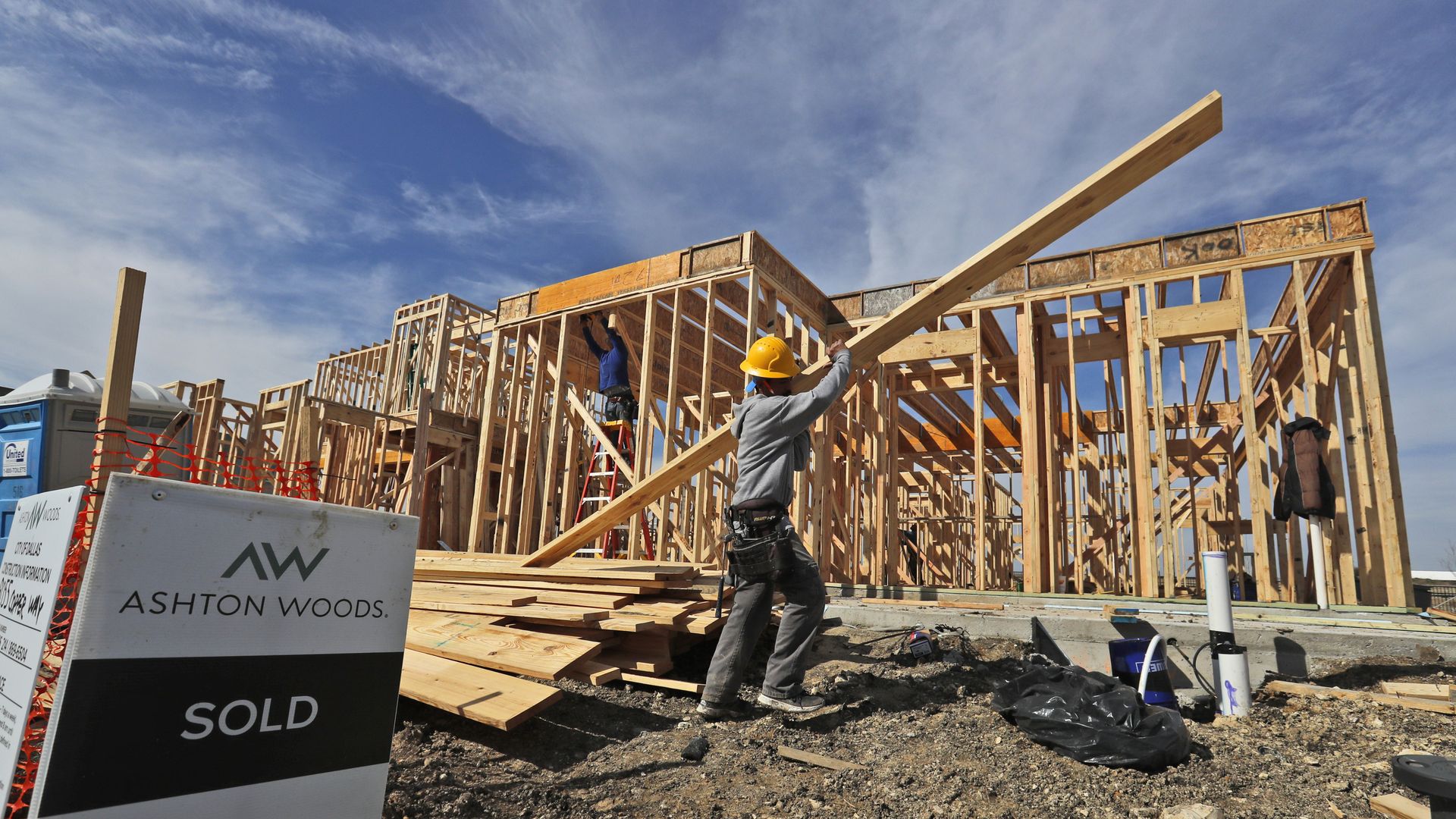 New house being constructed