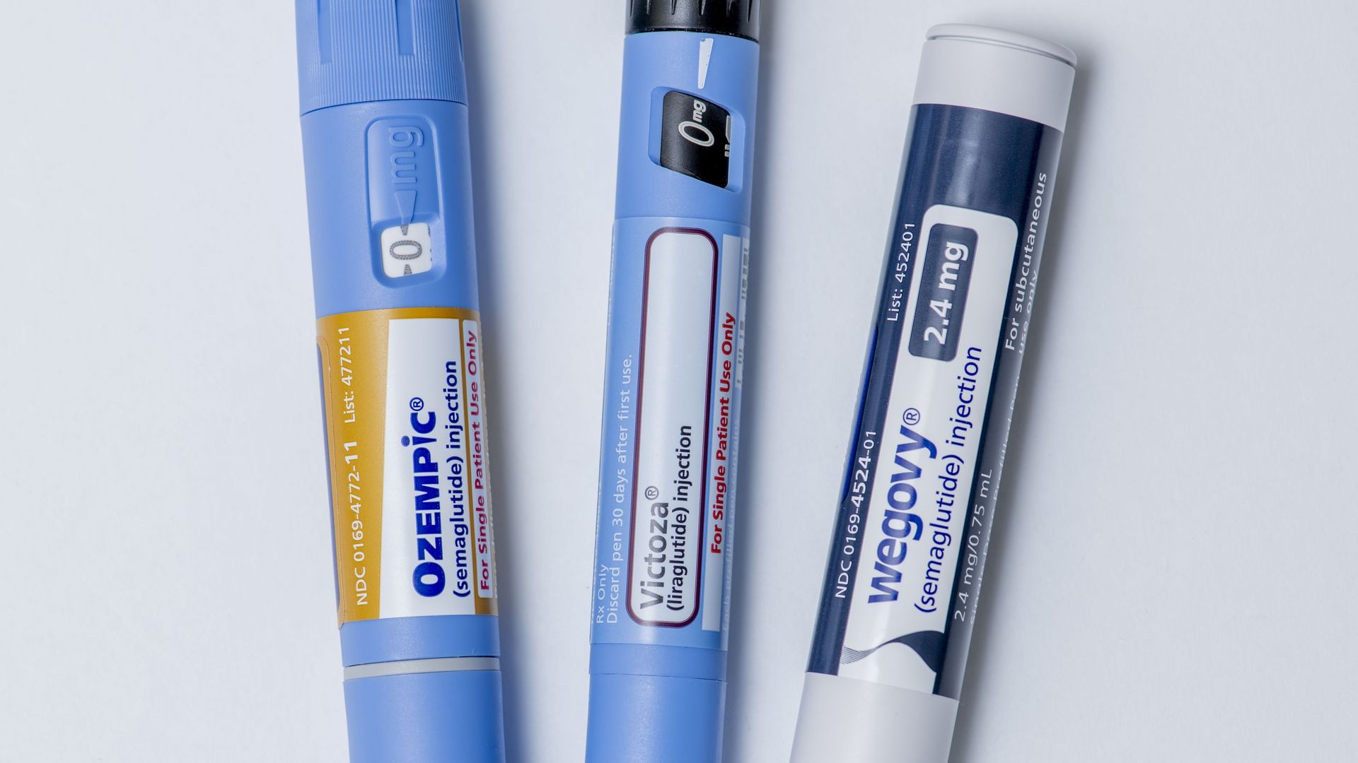 Ozempic pens.