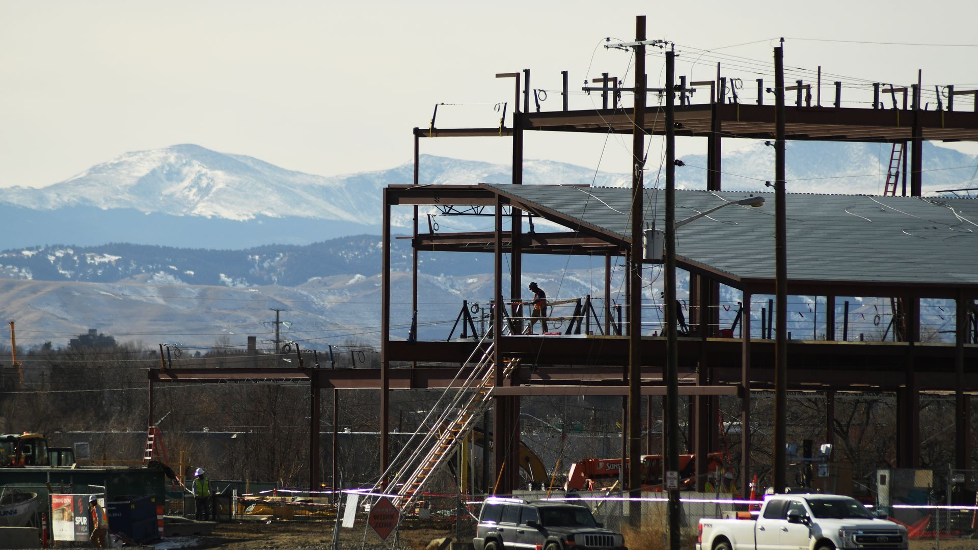 The construction at the National Western Center in 2021. Photo: Hyoung Chang/The Denver Post via Getty Images