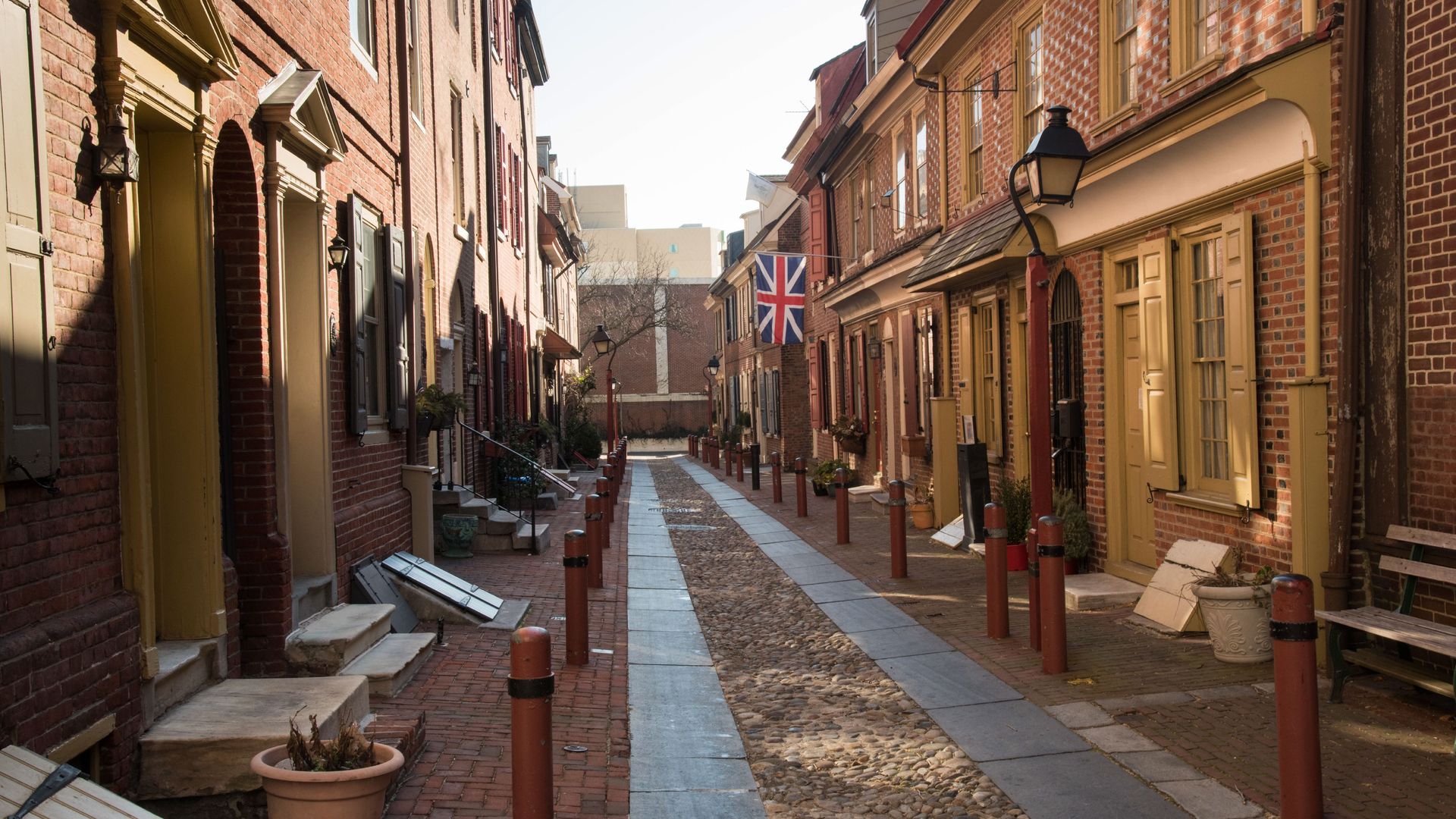 Elfreth's Alley, the nation's oldest residential street.