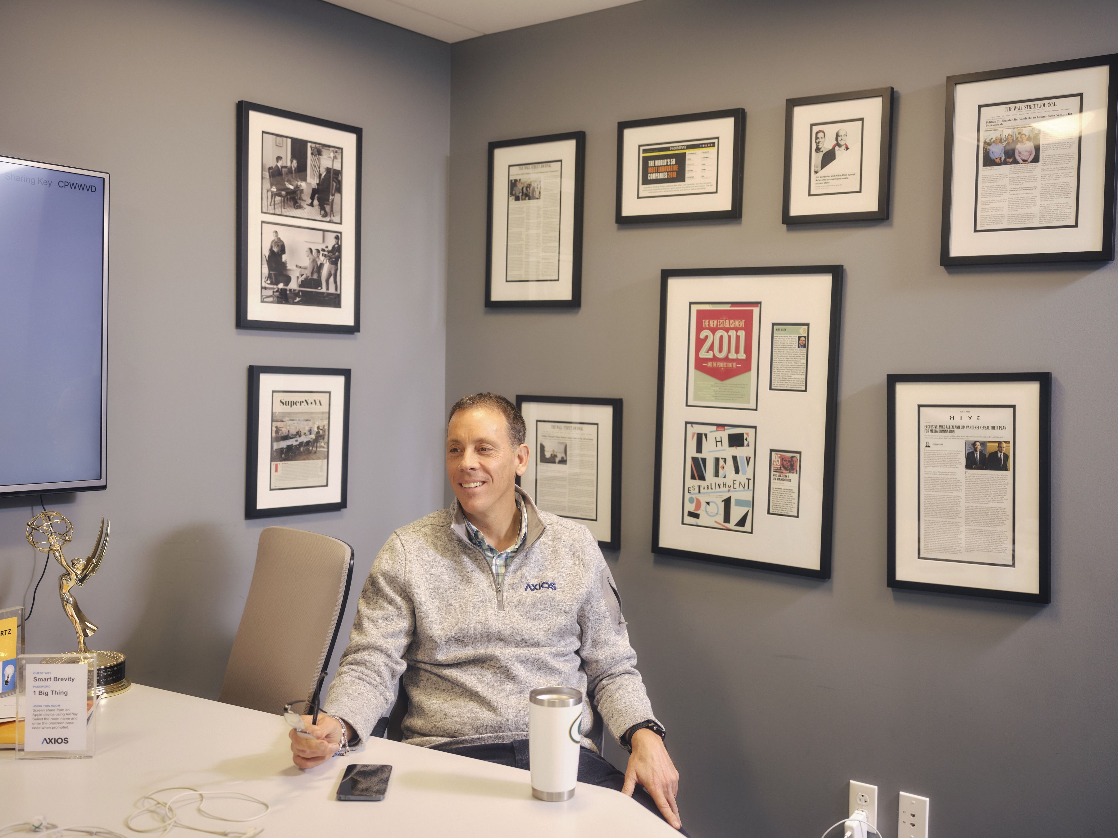 Jim in his office at Axios