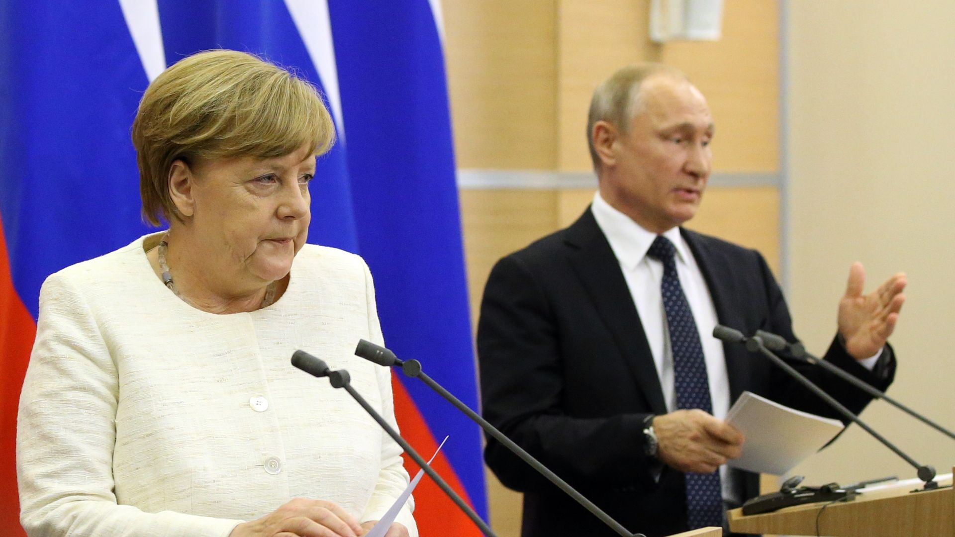 Merkel and Putin