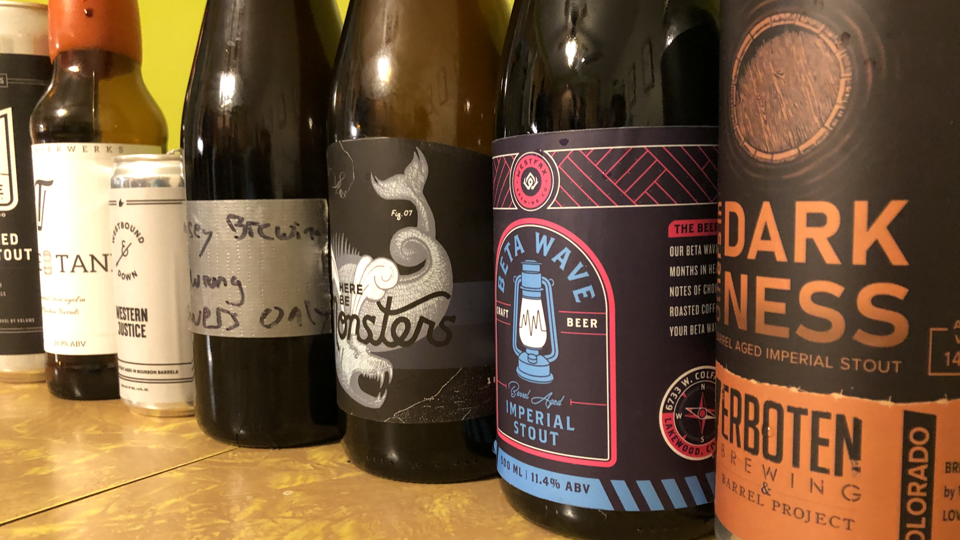 Colorado's top stouts lined up.