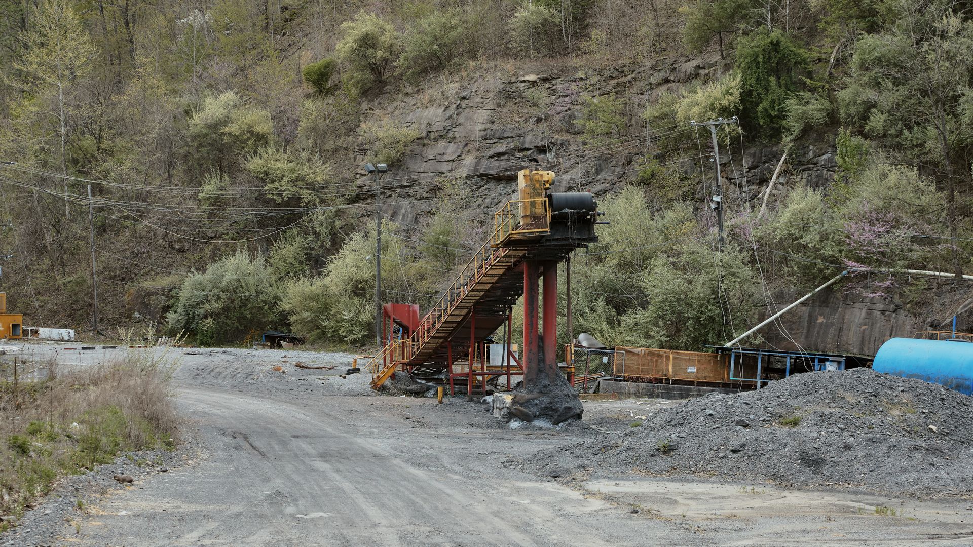 Abandoned mine equipment