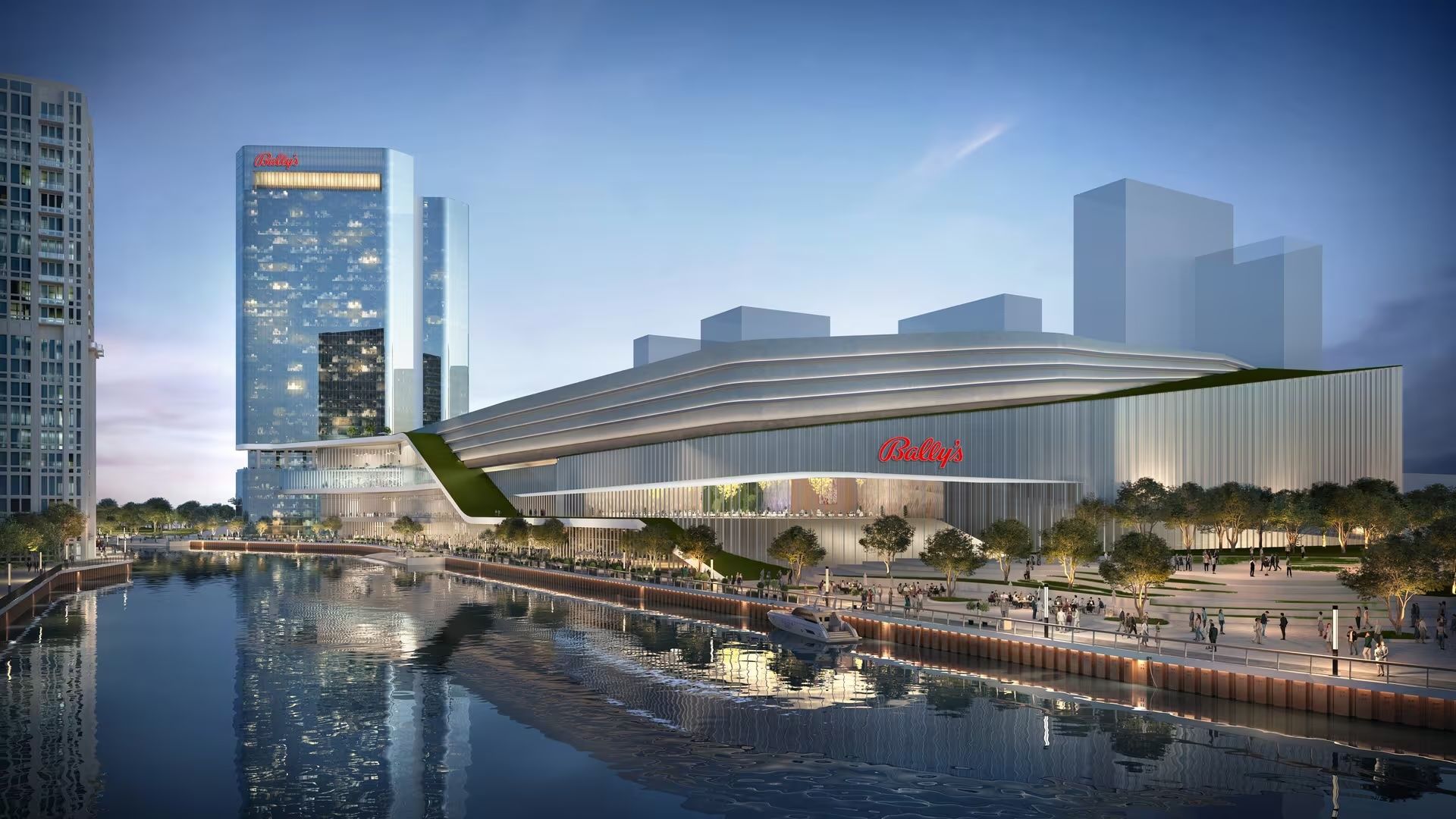 Rendering of Bally's casino on the River.