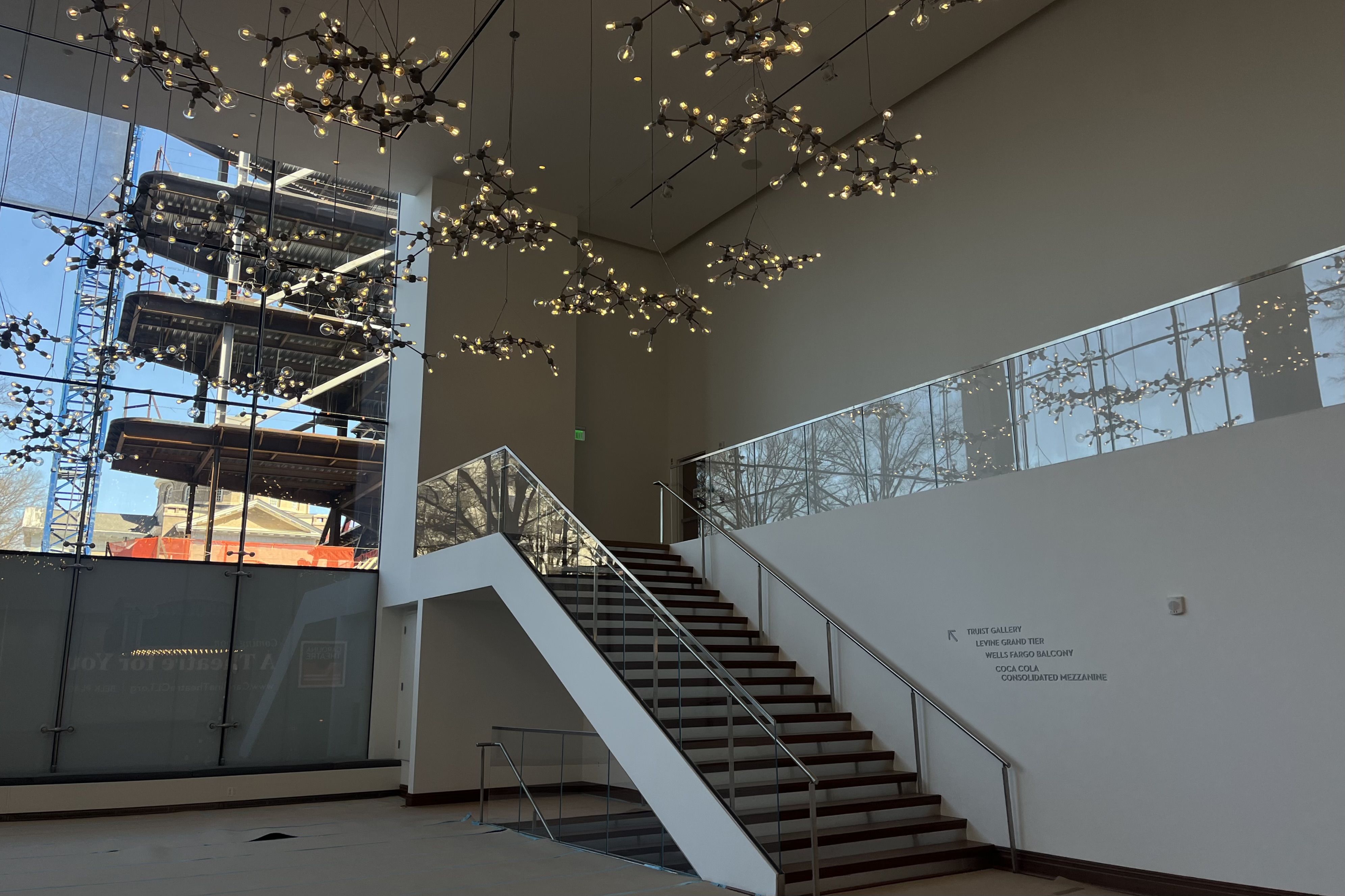 Stairs in a big room