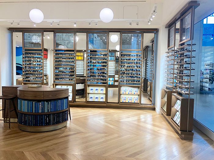 Warby Parker SouthPark glasses wall