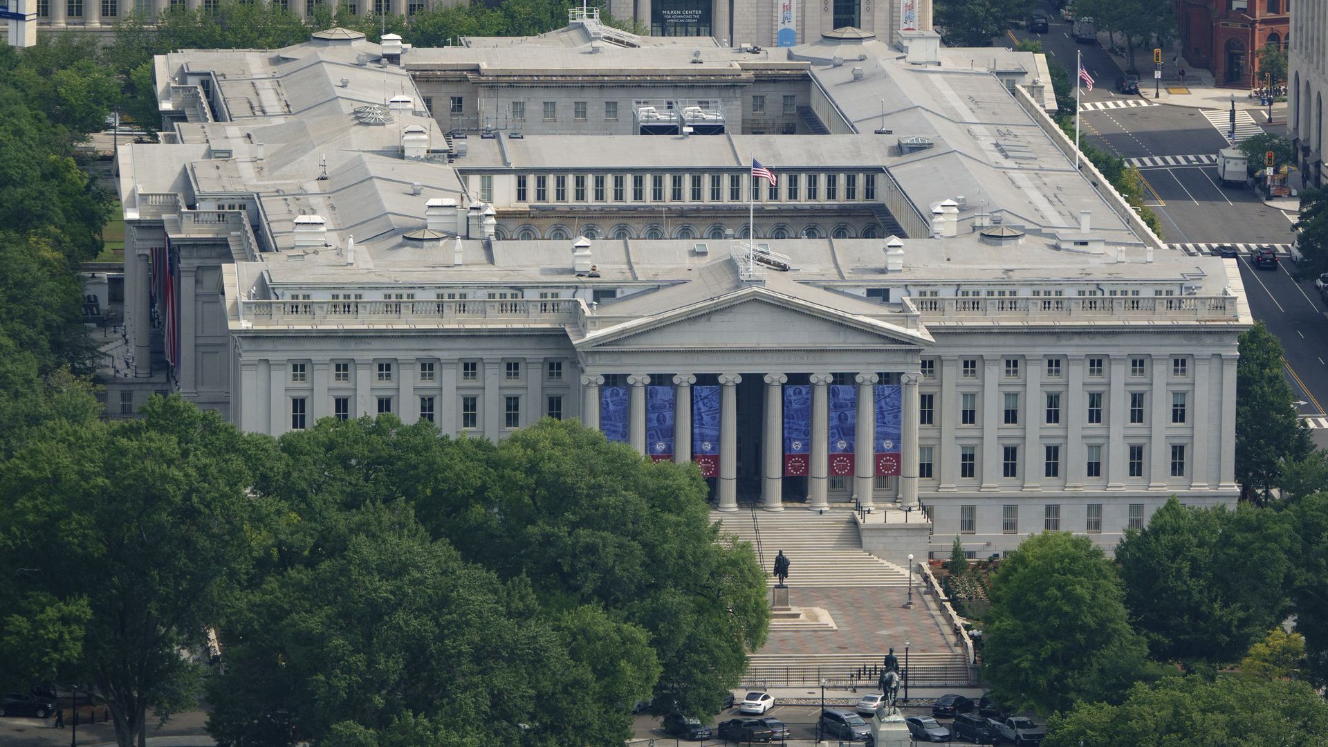 Exterior of Treasury Department