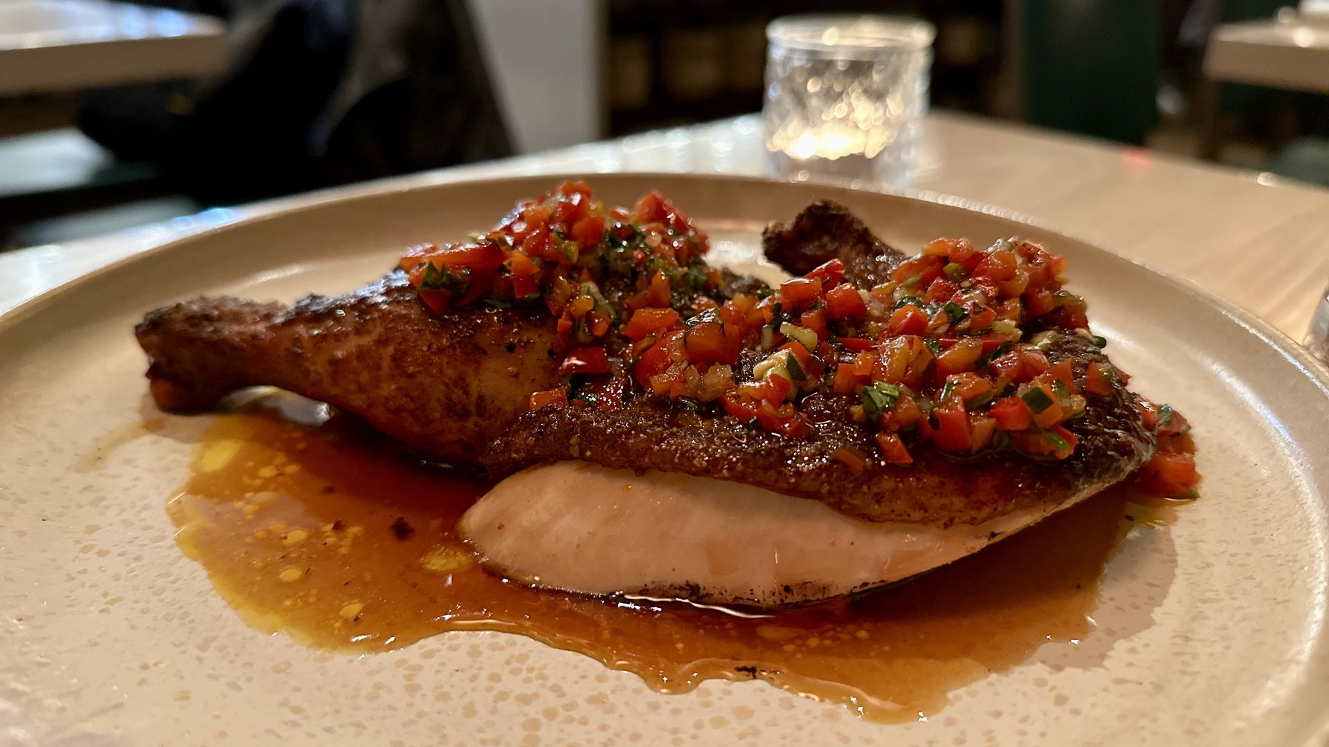 A photo of a chicken dish