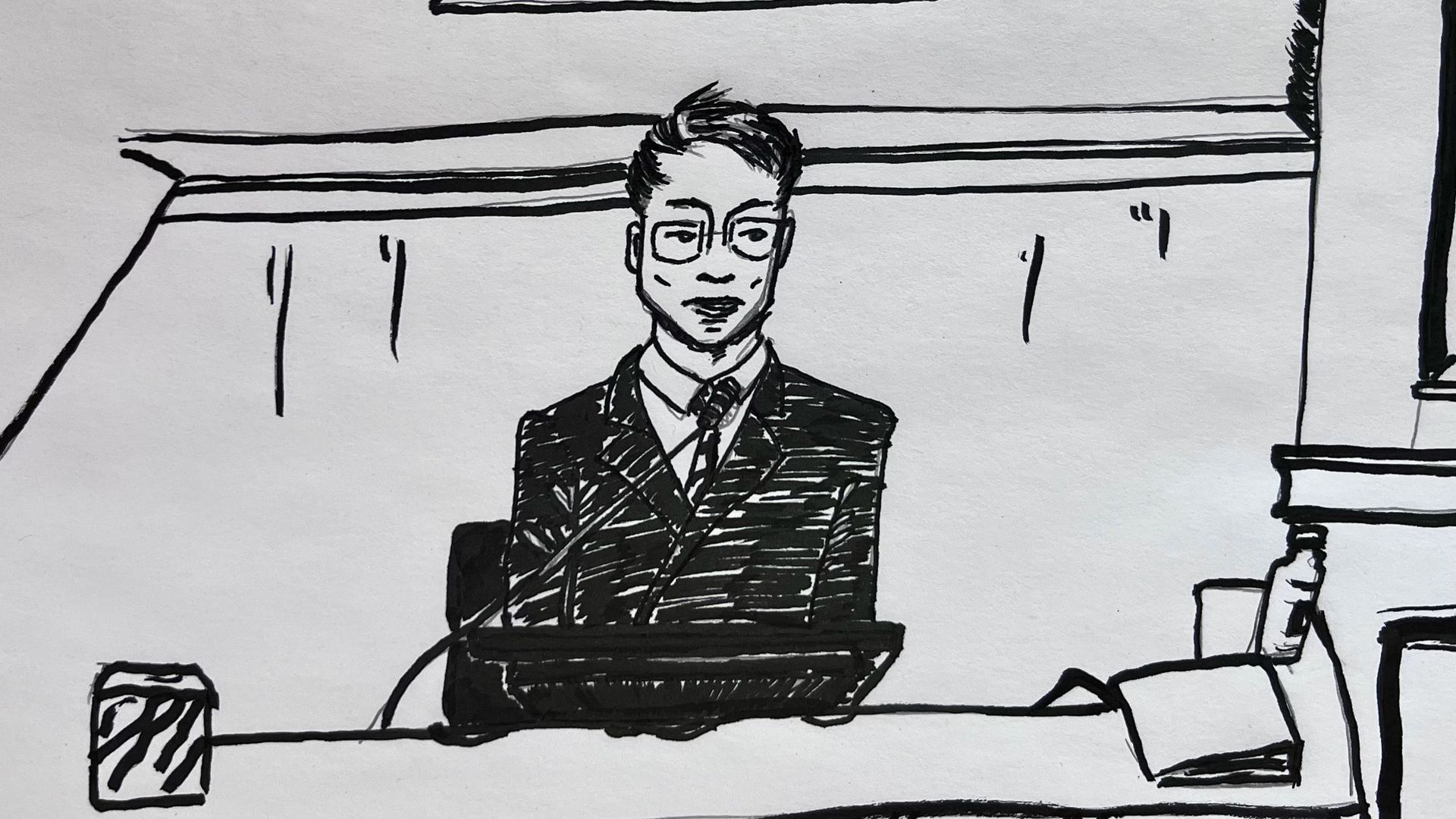 FTX and Alameda Research co-founder Gary Wang testifies in court on October 10, 2022. 